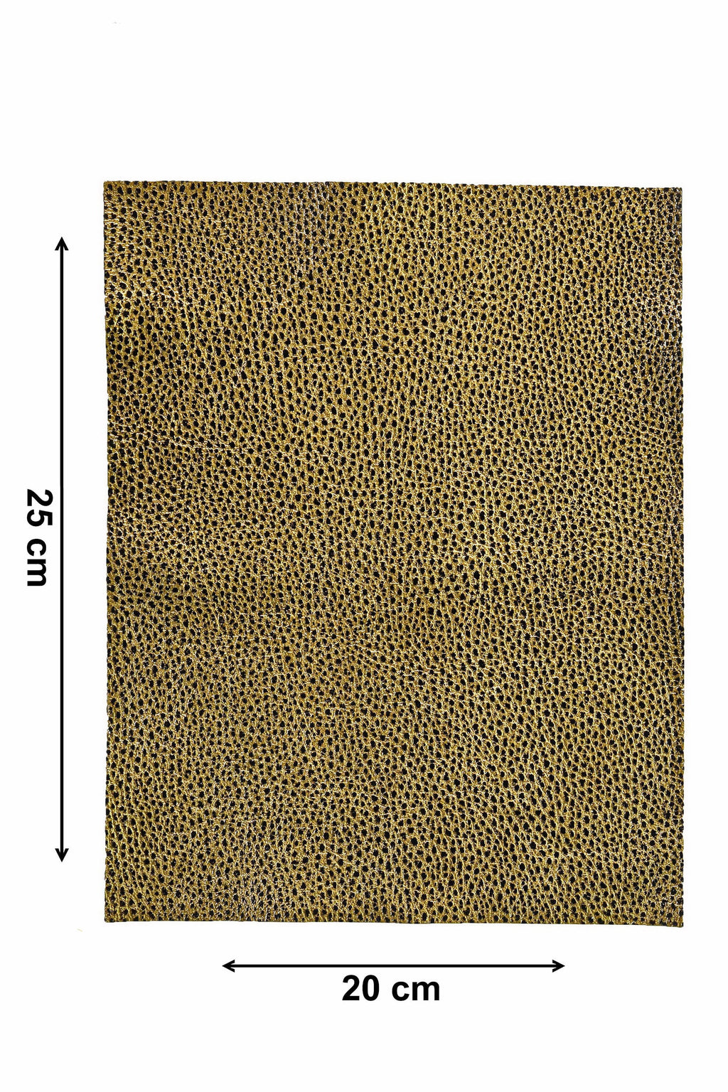 Leather sheets GOLD BRONZE, pre cut leather pieces random selection, mix metallic, printed cut off B14390-PZ La Garzarara