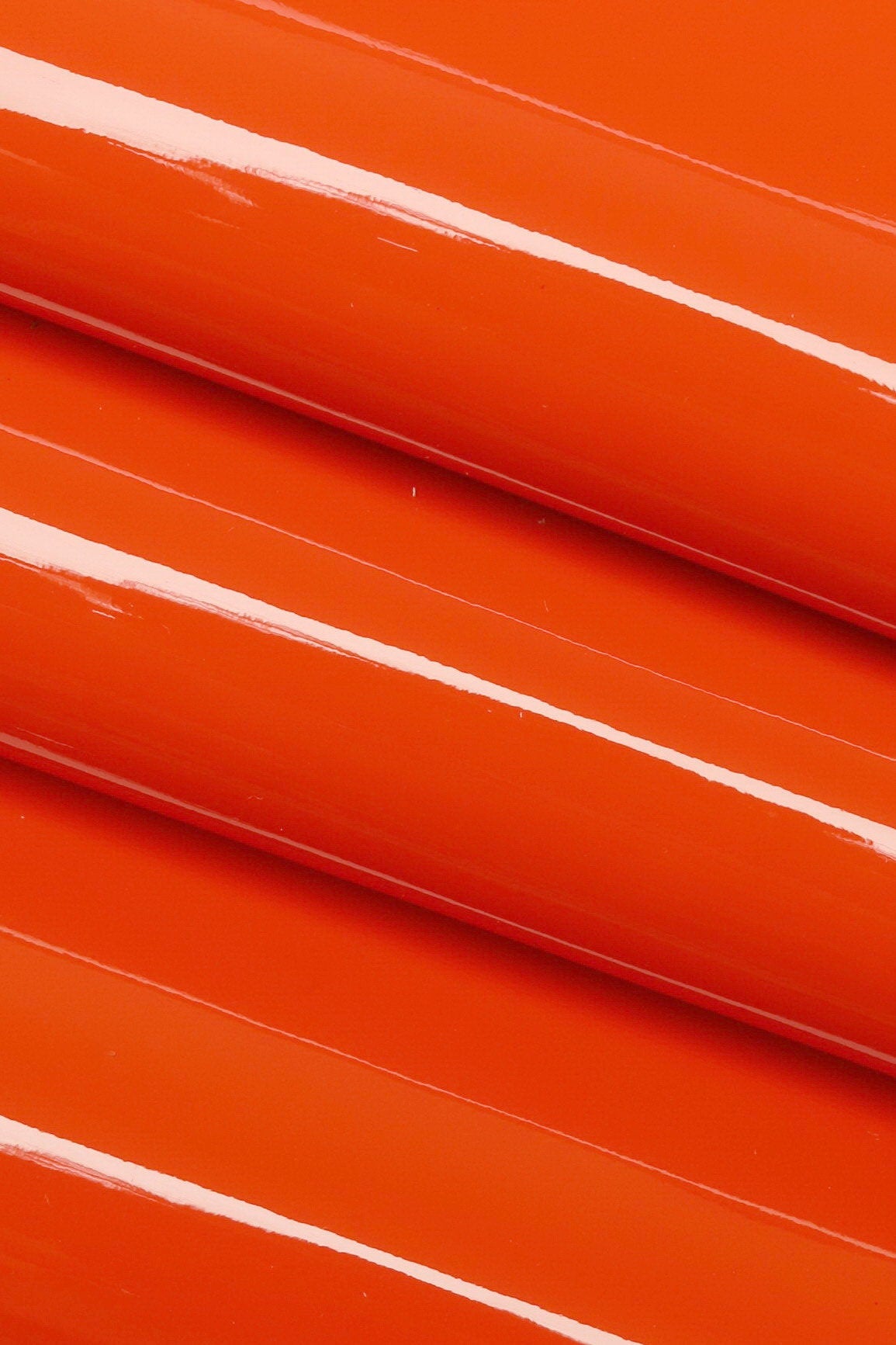 GRAY, ORANGE, soft yellow patent leather hide, smooth glossy stiff skin B14471-TU La Garzarara