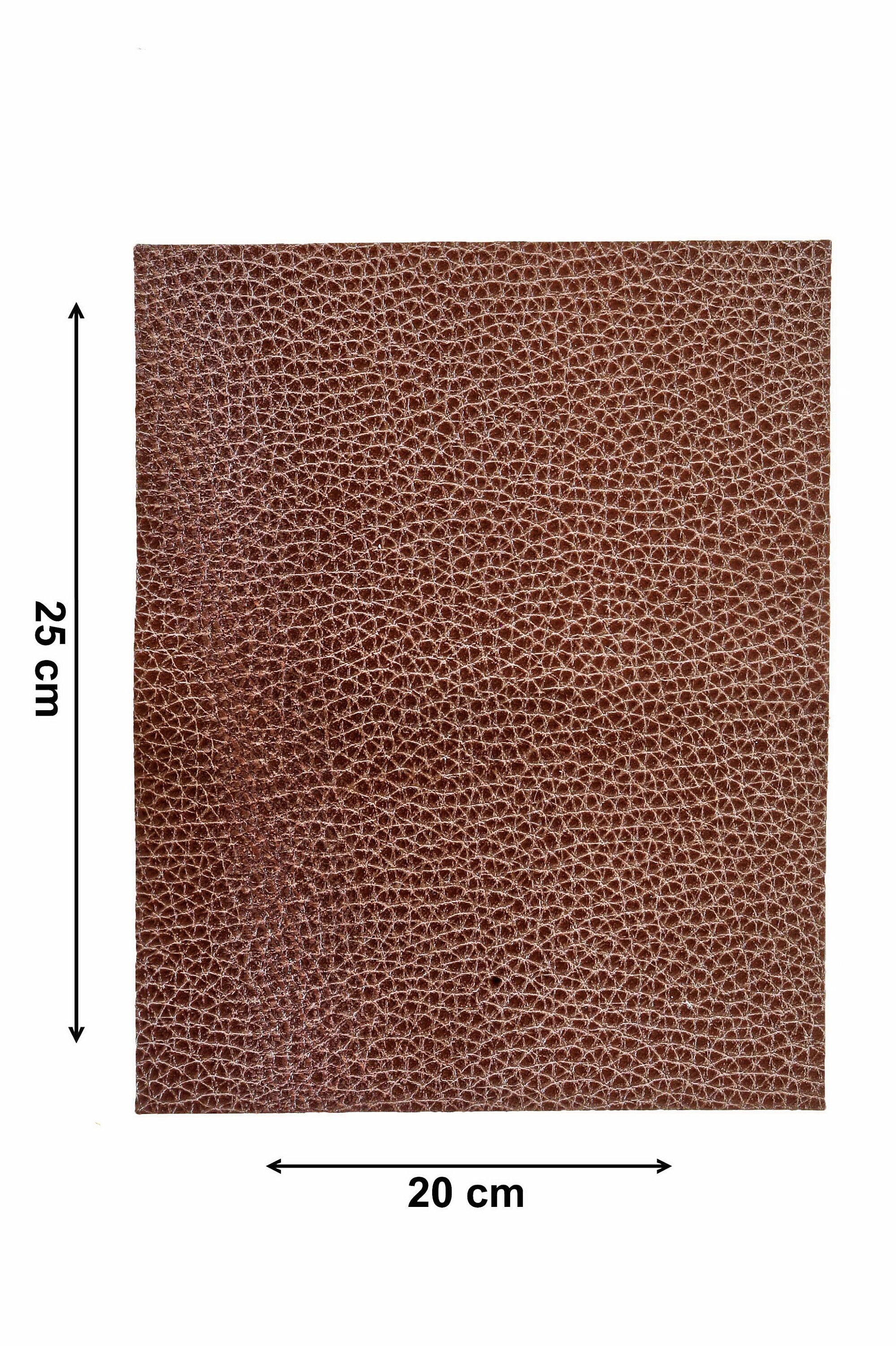 6 leather sheets TAN and BROWN, pre cut leather pieces random selection, mix metallic, printed cut off B14386-PZ La Garzarara