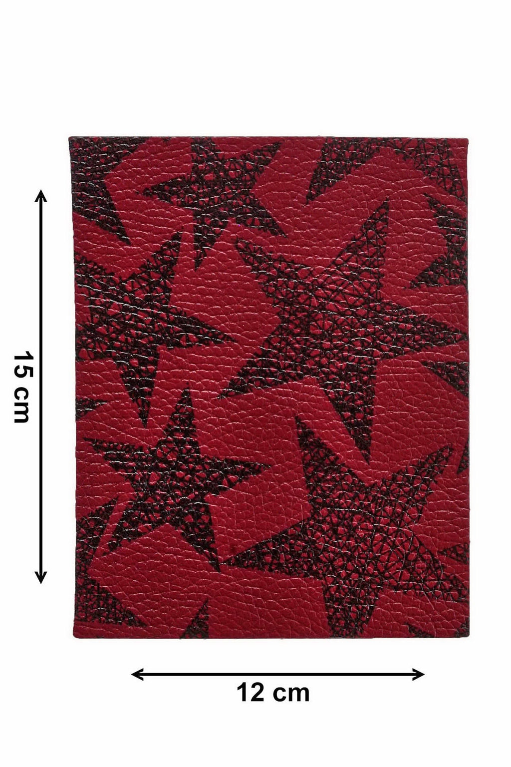 12 Red Precut Leather Pieces, Smooth and Patterned Cuts, Assorted Burgundy Wine and Red Tones 5 x 6" 15x12 cm B14457-PZ La Garzarara