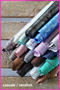 Leather scraps , SUEDE foil effect, metallic suede leather pcs, colors various, random assortment, italian leather pieces 1lbs- 2 lbs B103/B