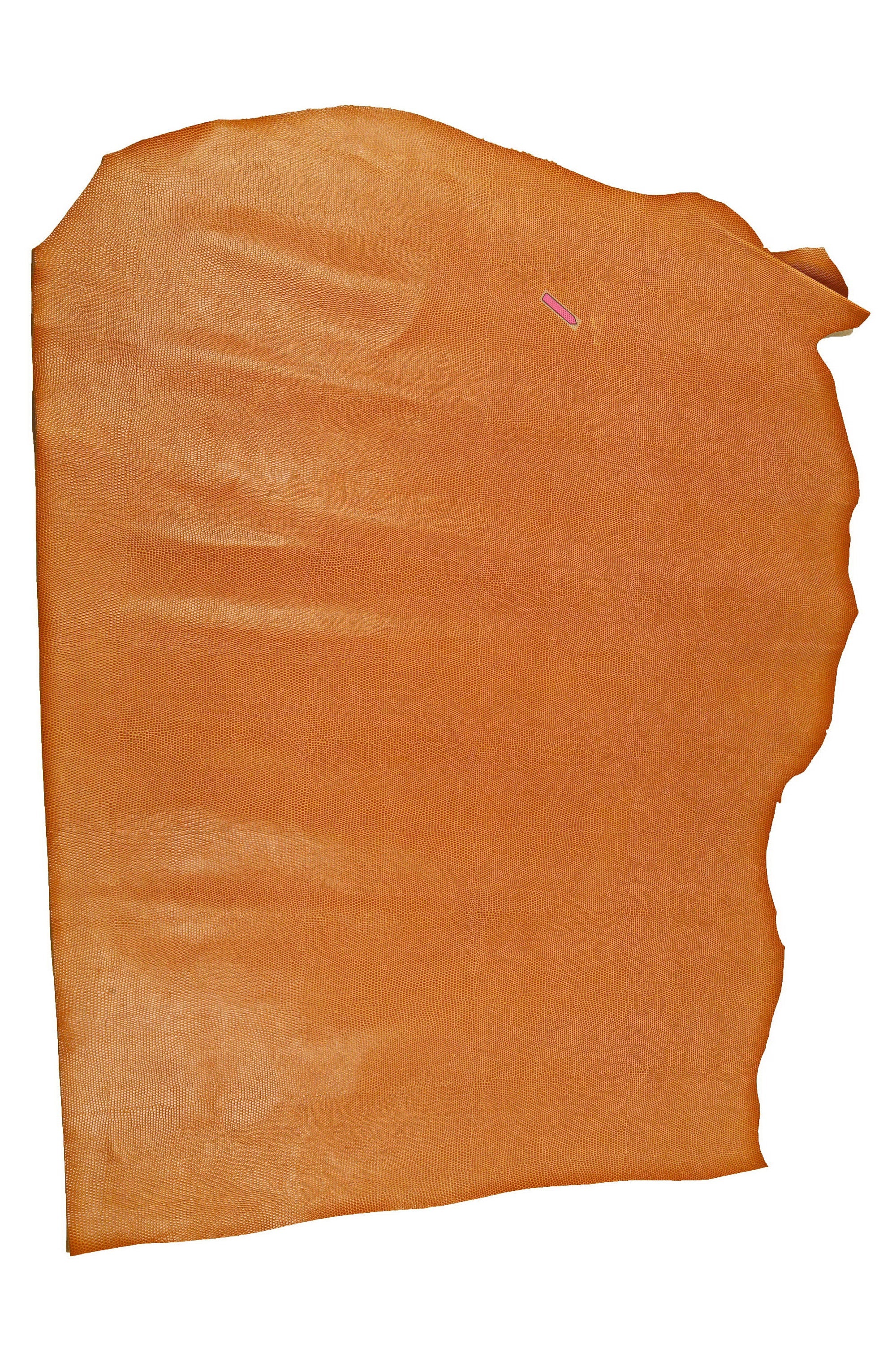 TAN LIZARD printed leather hide, light brown embossed calfskin, glossy stiff classic cowhide B14573-ST La Garzarara