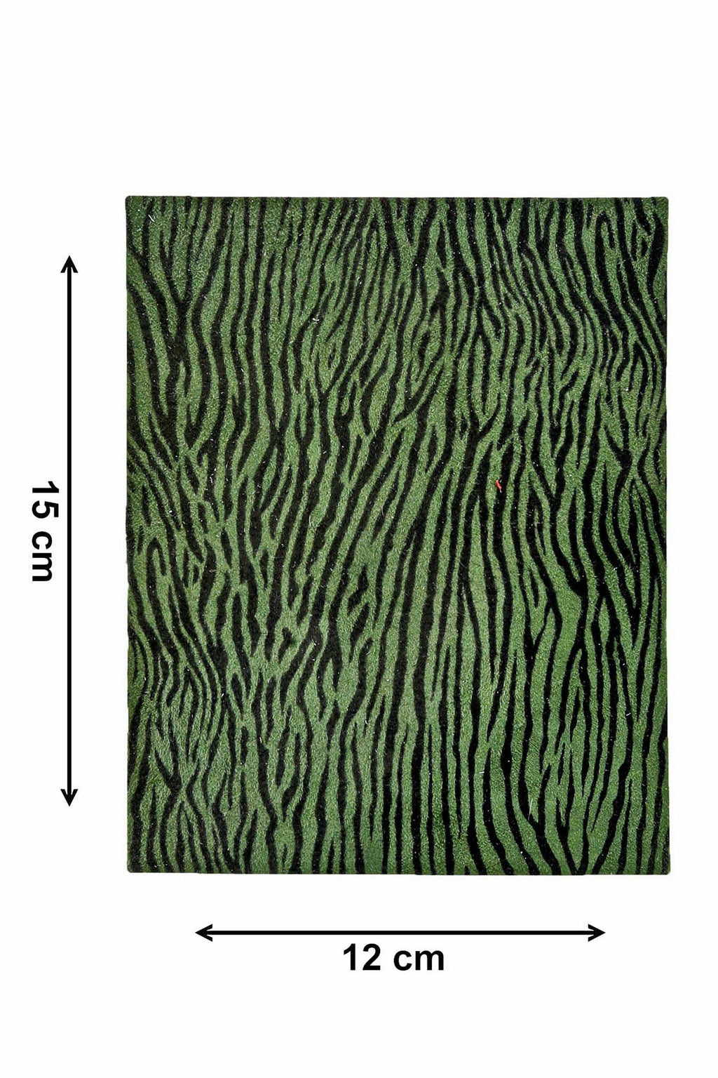 Green Leather Sheets, 12 MIXED PIECES, pre cut printed, metallic green scraps random selection, 5 x 6 inches B14454-PZ La Garzarara
