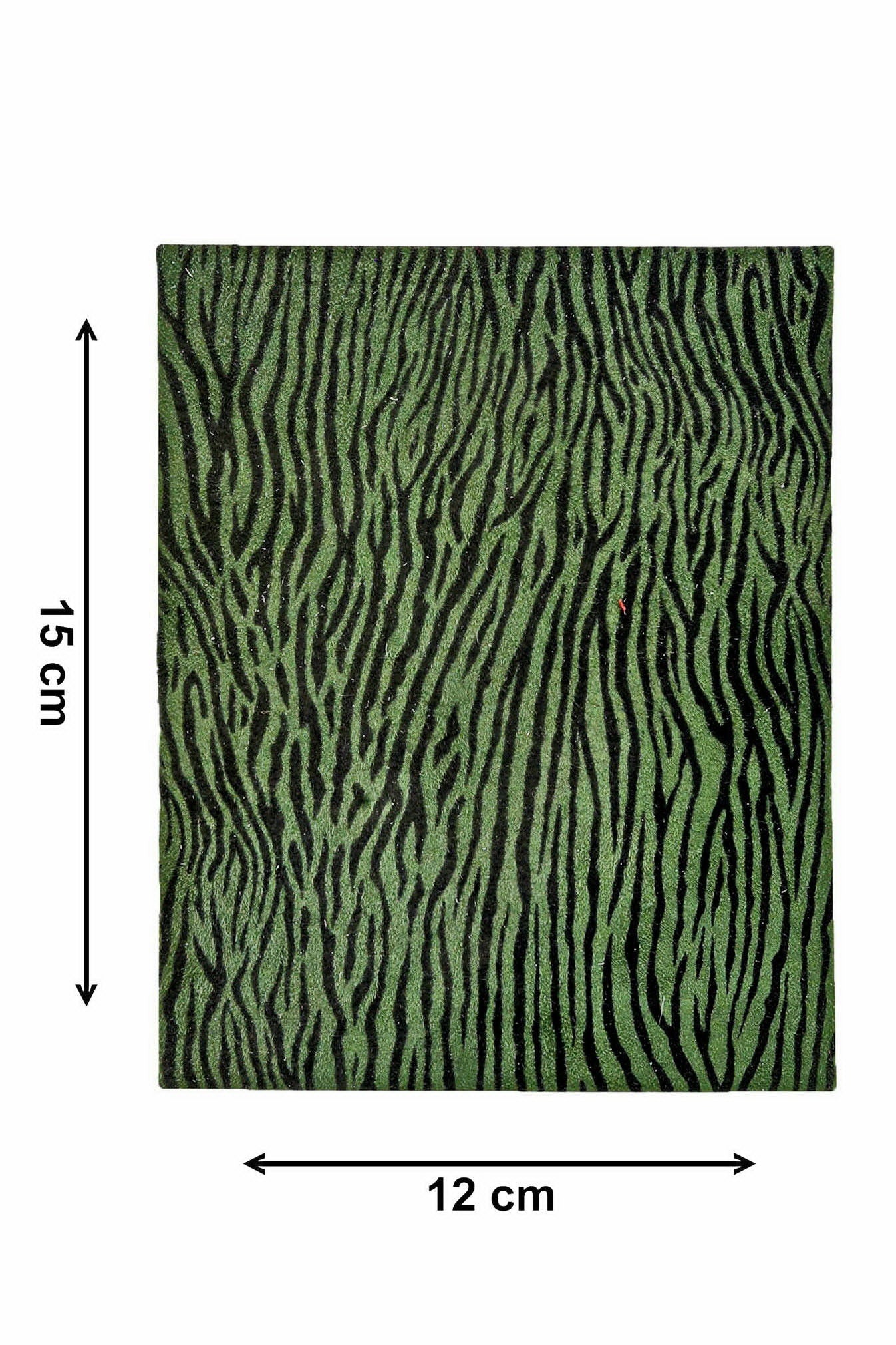 Green Leather Sheets, 12 MIXED PIECES, pre cut printed, metallic green scraps random selection, 5 x 6 inches B14454-PZ La Garzarara