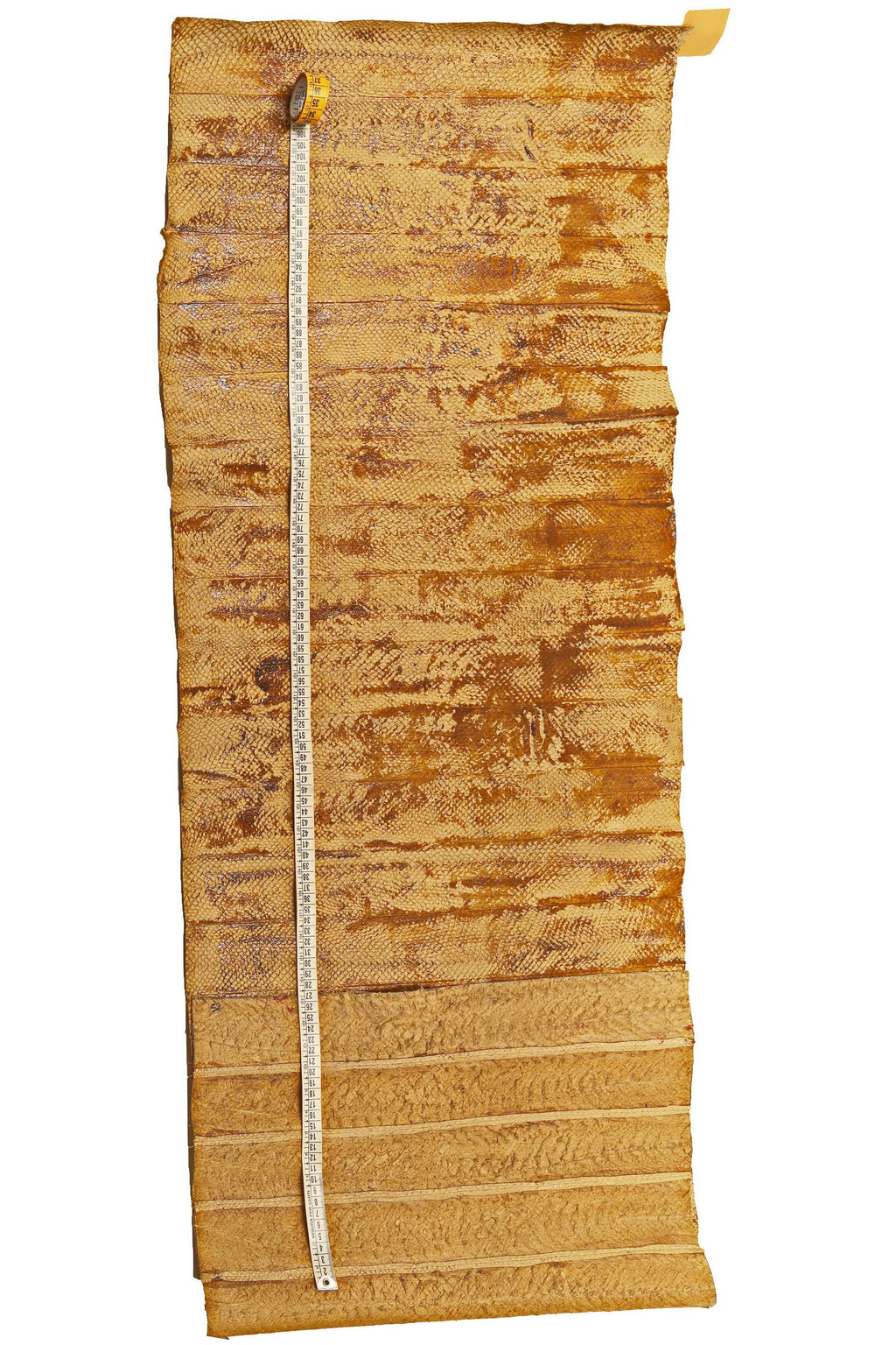 Beige Salmon Leather Hide – Glossy Brown Abstract Pattern, Unique Textured Handcrafted Leather for CraftingB14736-DM La Garzarara