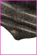 Gray SNAKE python leather hide, lightweight reptile printed skin for clothing, soft thin garment leather B14788-ST La Garzarara