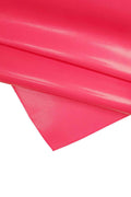 Hot pink neon leather hide reptile print, shiny fuchsia lizard effect leather skin for bags 1.7/1.8 mm B14173-ST/B La Garzarara