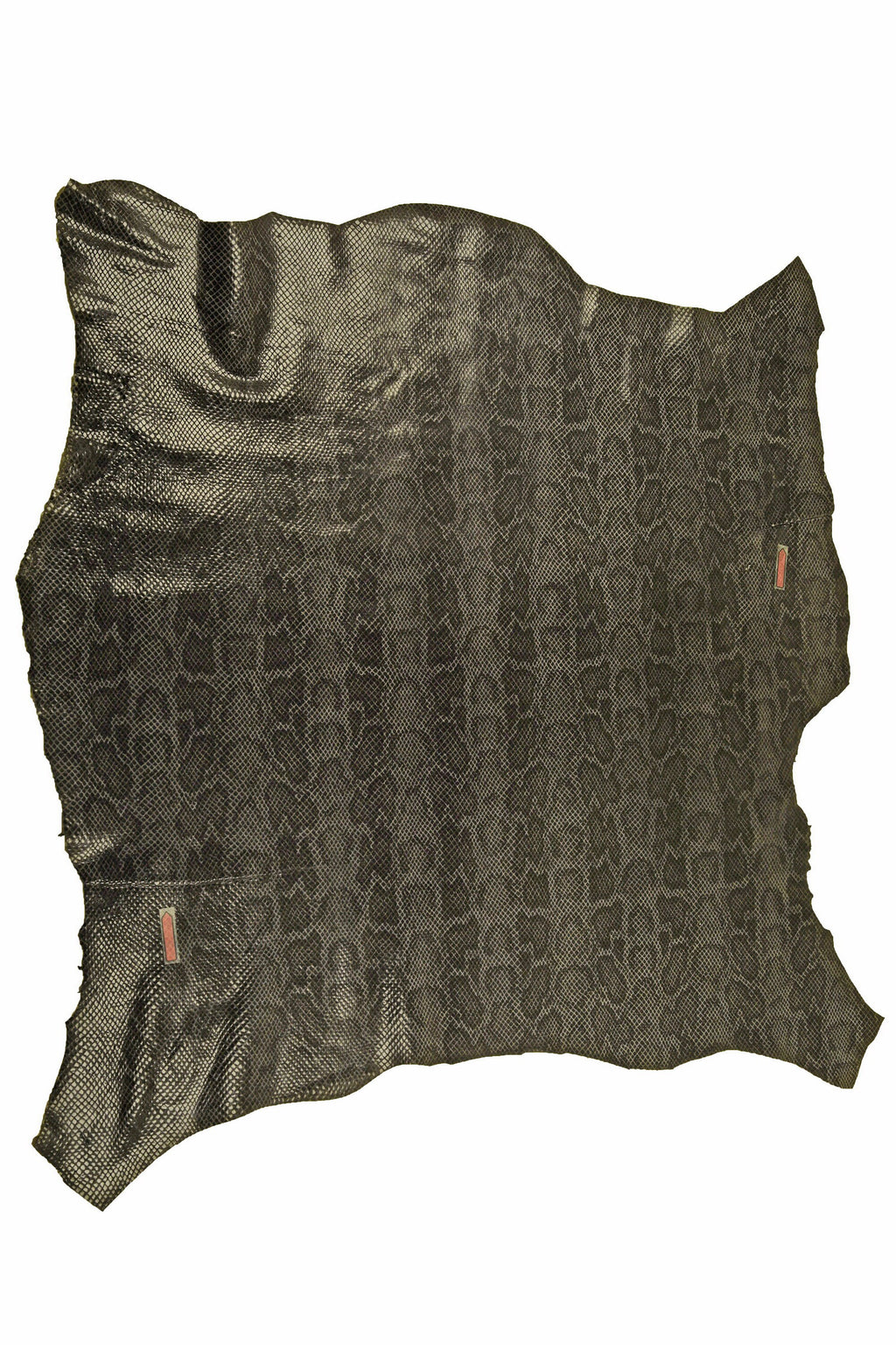 Gray SNAKE python leather hide, lightweight reptile printed skin for clothing, soft thin garment leather B14788-ST La Garzarara