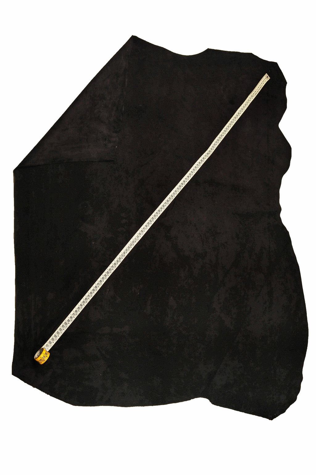 Black Cow SUEDE Leather hide, velvety soft suede leather skin, good writing effect, cowhide 1.1 - 1.3 mm for crafting B13613-TB La Garzarara