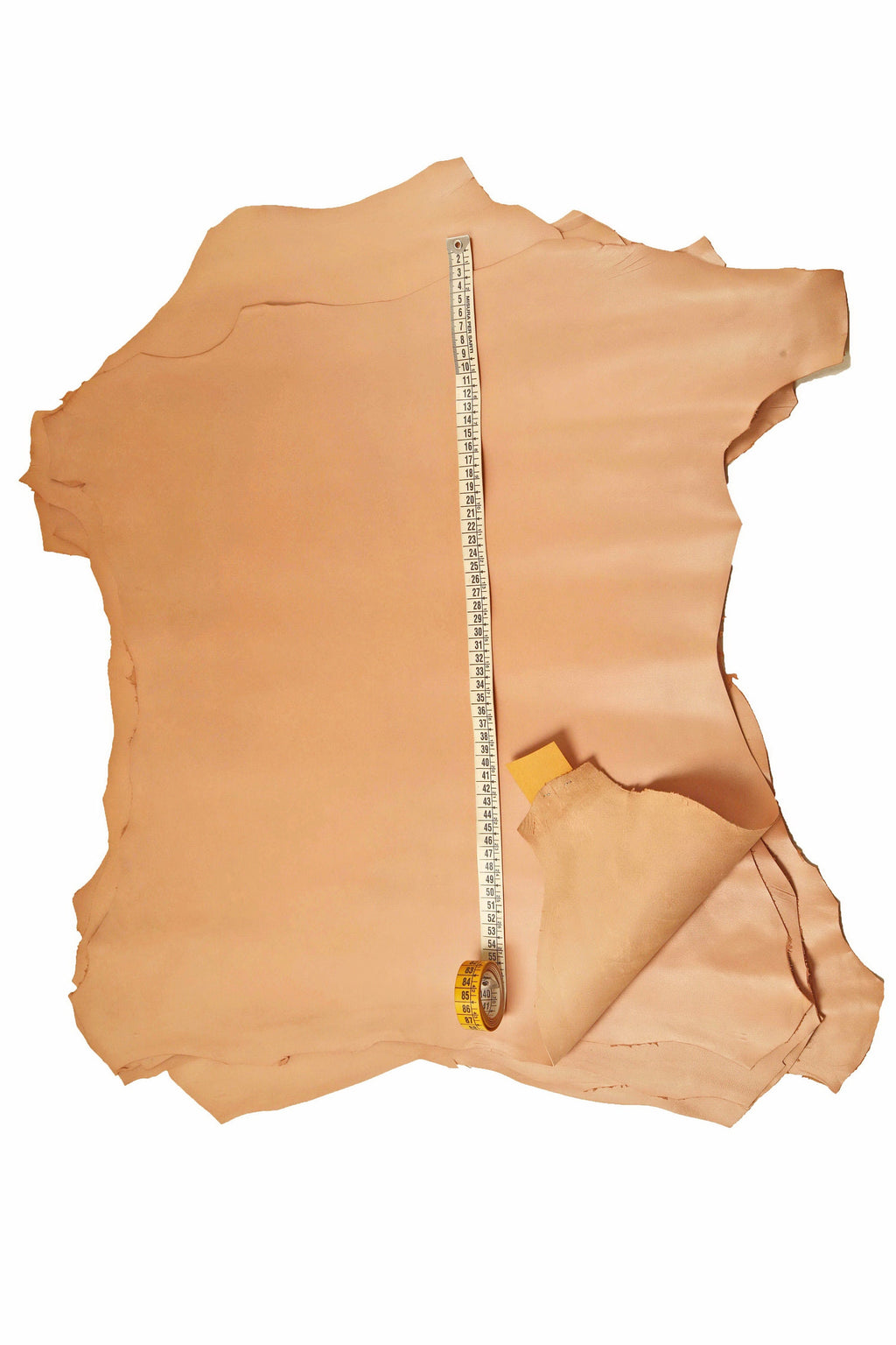 Stiff goatskin leather hide skin beige nude, smooth natural goat leather for bags wallets crafts B14767-TU
