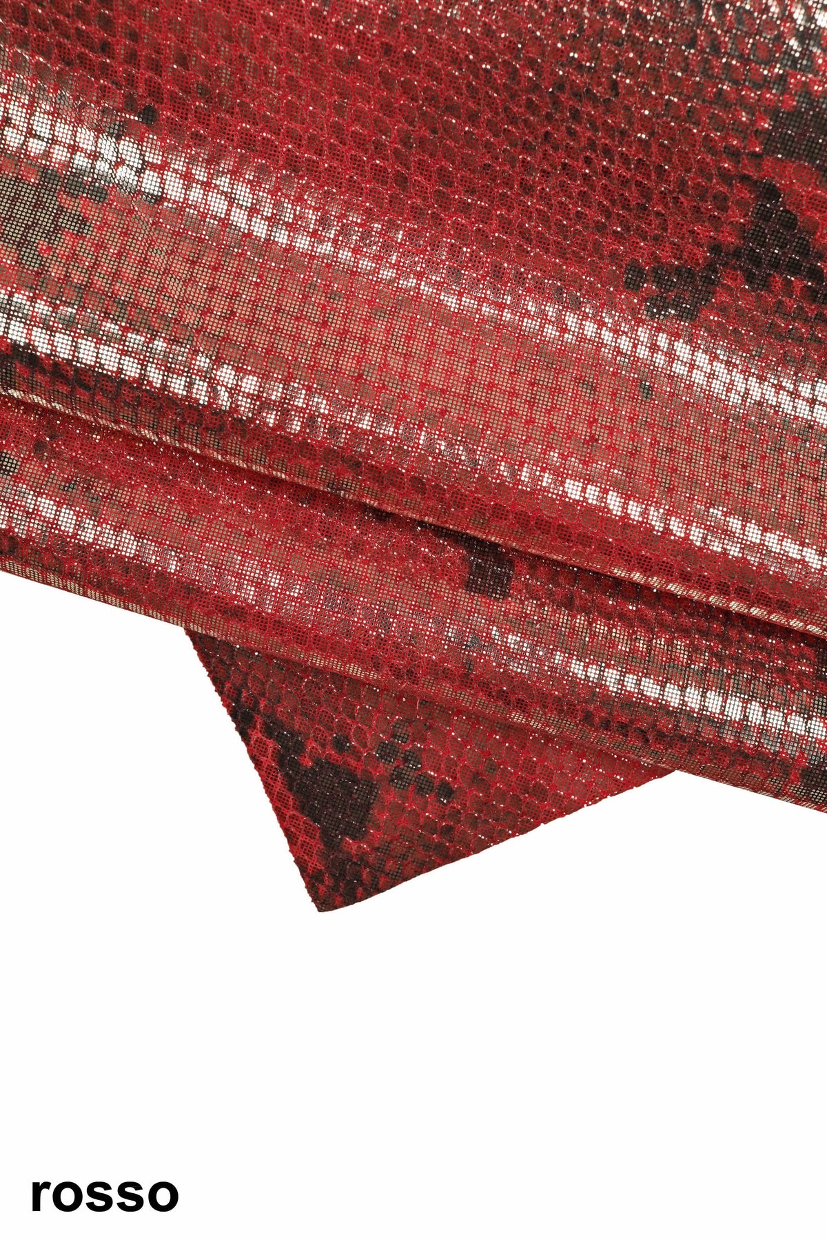 Glossy SNAKE python leather hide, metallic reptile skin multicolor for handbags shoes fashion B14855-MT(ST)