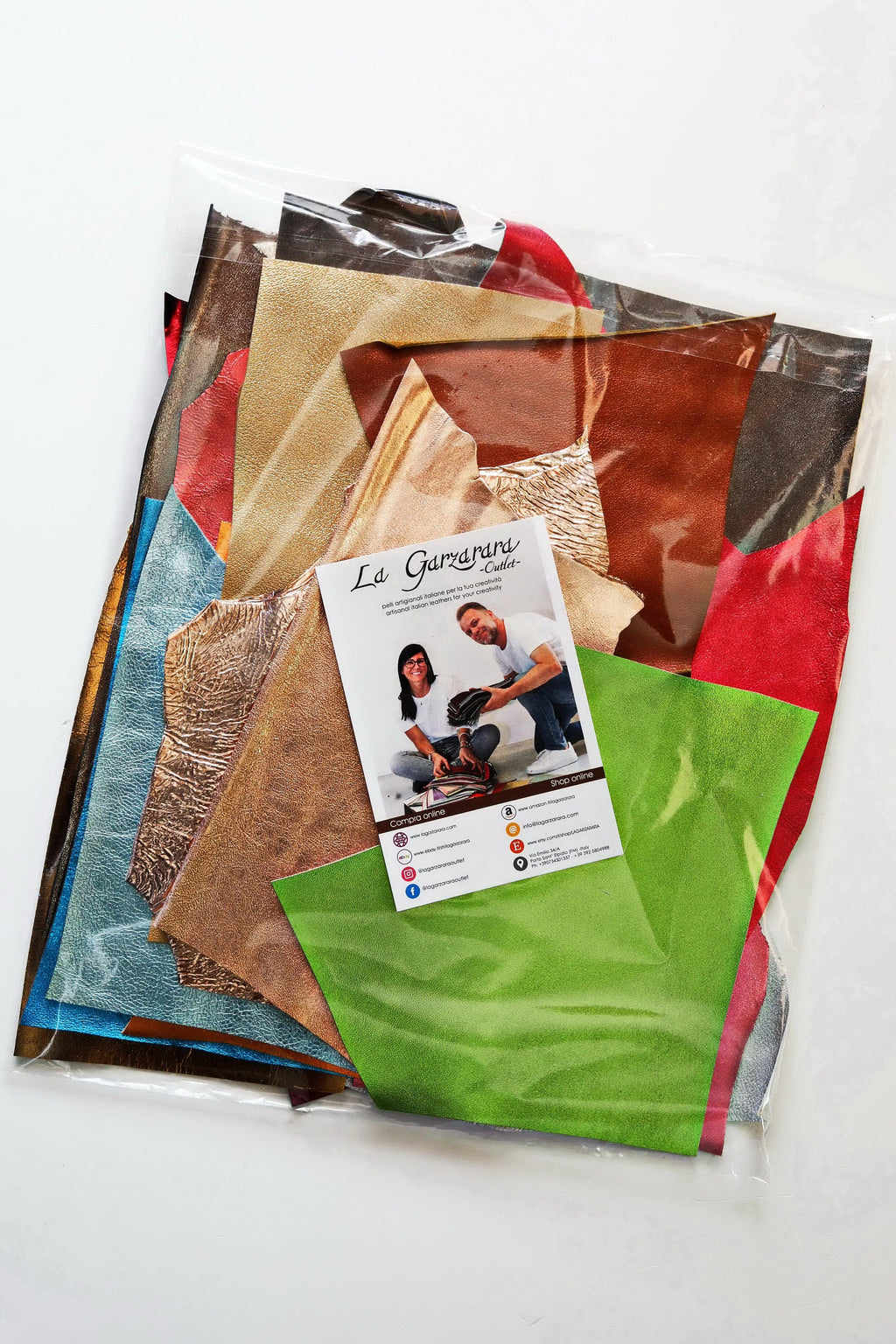Metallic Leather Scraps, Solid Color Mix, Smooth and Textured Finishes, for Earrings and Jewelry Making 1 lbs and 2 lbs B005 La Garzarara