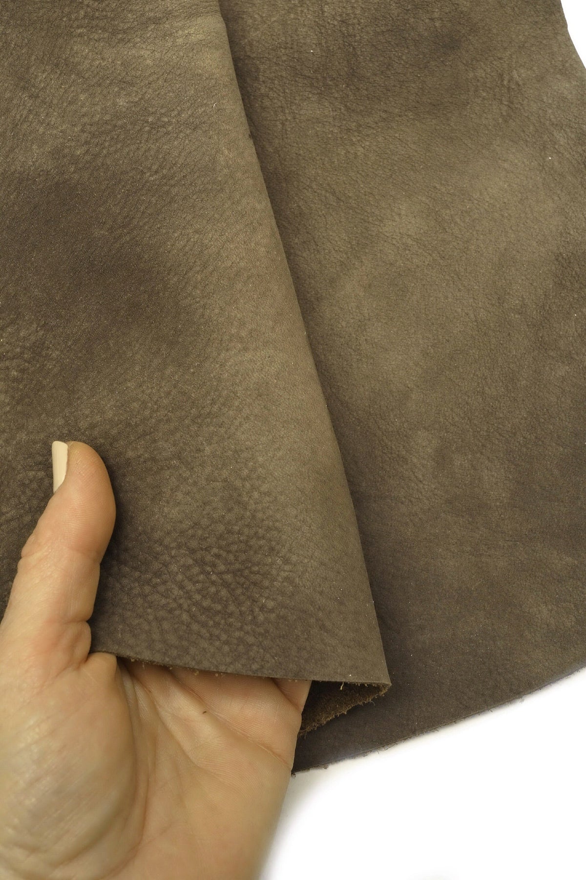Soft calf leather skin in large size for UPHOLSTERY, furniture sofa car yacht, warm color cowhide hides B15053-TU La Garzarara
