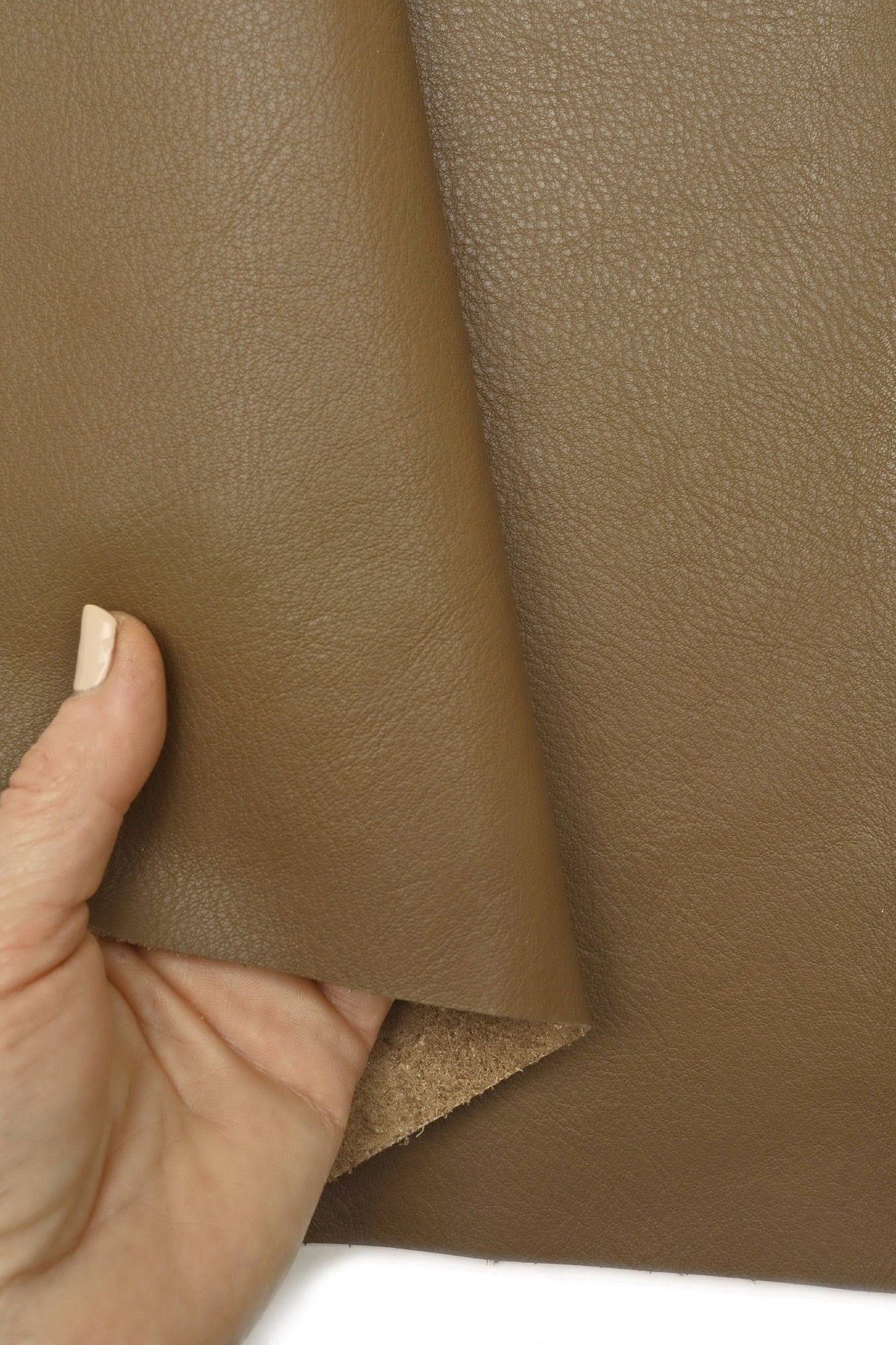 Soft calf leather skin in large size for UPHOLSTERY, furniture sofa car yacht, warm color cowhide hides B15053-TU La Garzarara