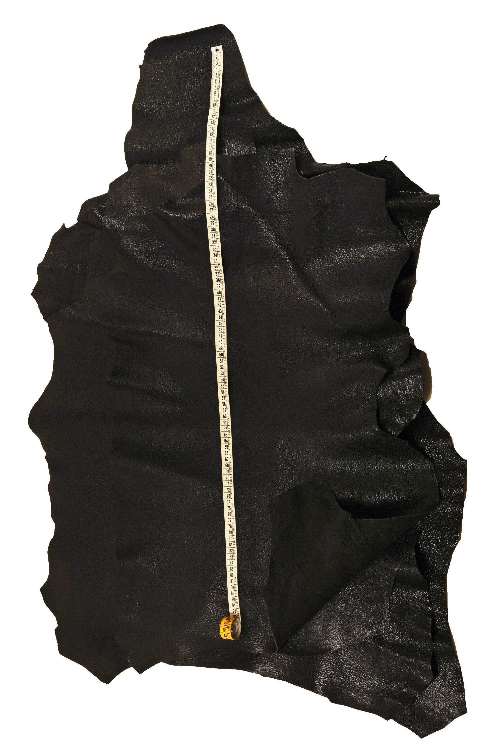 Black Soft Grain Leather Hide, Premium Black Textured Goatsk, light Grain leather for Leathercraft, La Garzarara B15023-TB La Garzarara