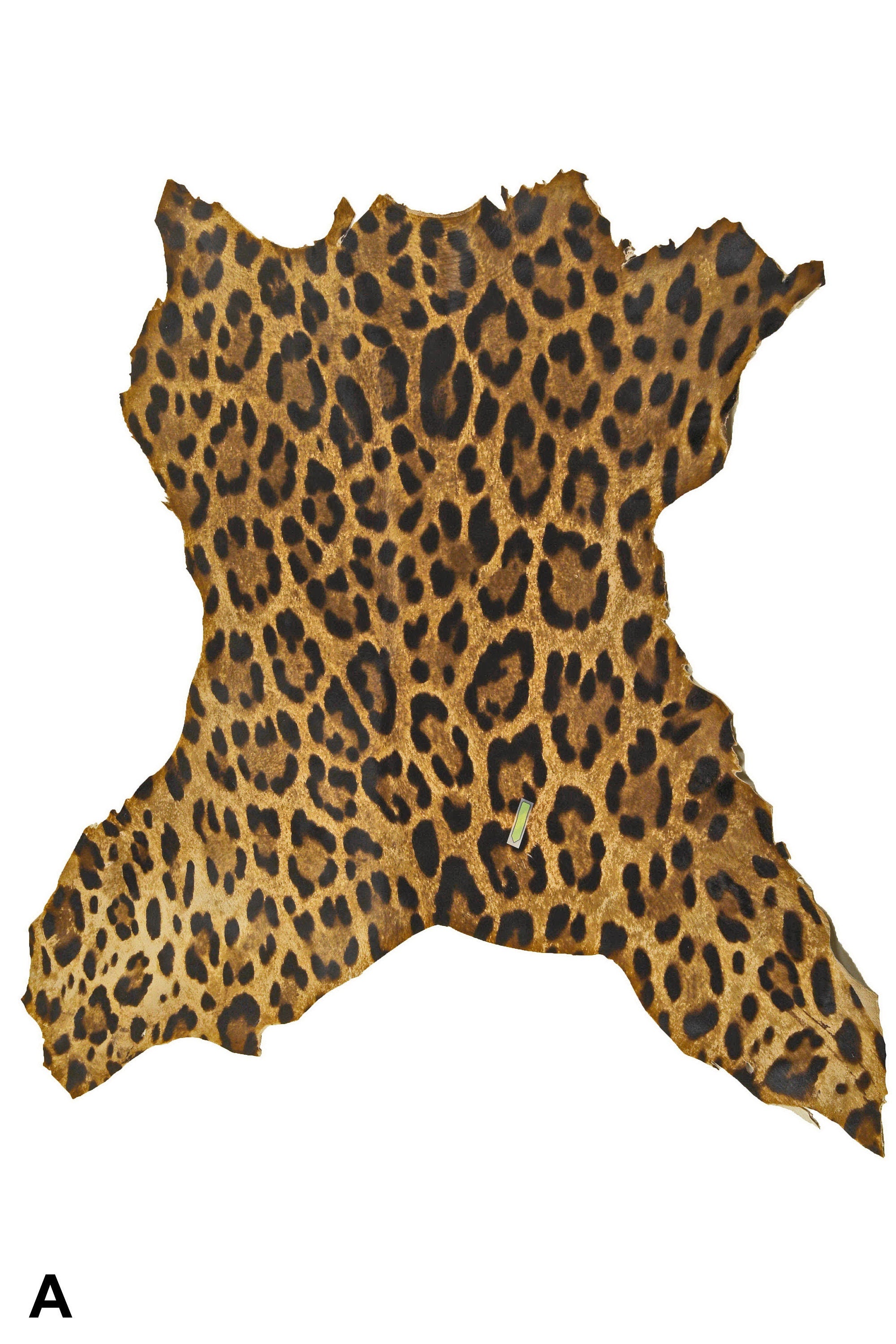 LEOPARD PRINTED hair on leather hide, brown-beige-black pony calfskin, cheetah textured cowhide B14373-CV La Garzarara