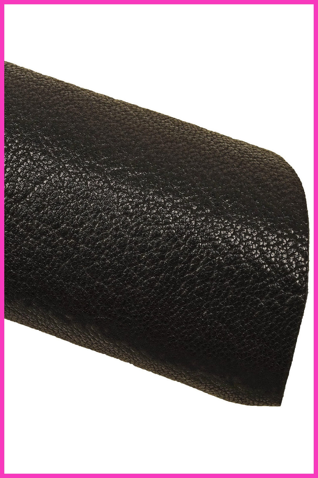 Black Soft Grain Leather Hide, Premium Black Textured Goatsk, light Grain leather for Leathercraft, La Garzarara B15023-TB La Garzarara