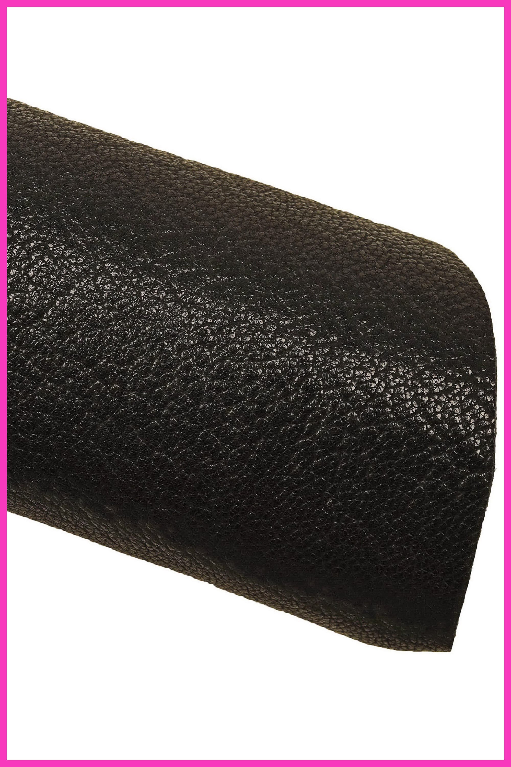 Black Soft Grain Leather Hide, Premium Black Textured Goatsk, light Grain leather for Leathercraft, La Garzarara B15023-TB La Garzarara