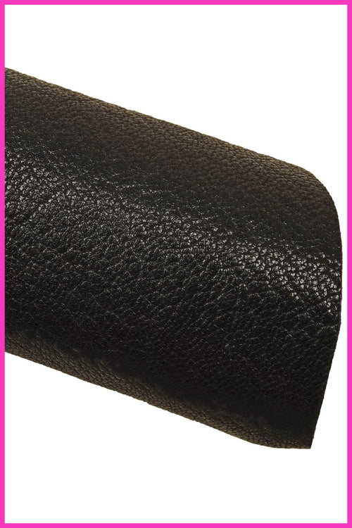 Black Soft Grain Leather Hide, Premium Black Textured Goatsk, light Grain leather for Leathercraft, La Garzarara B15023-TB La Garzarara