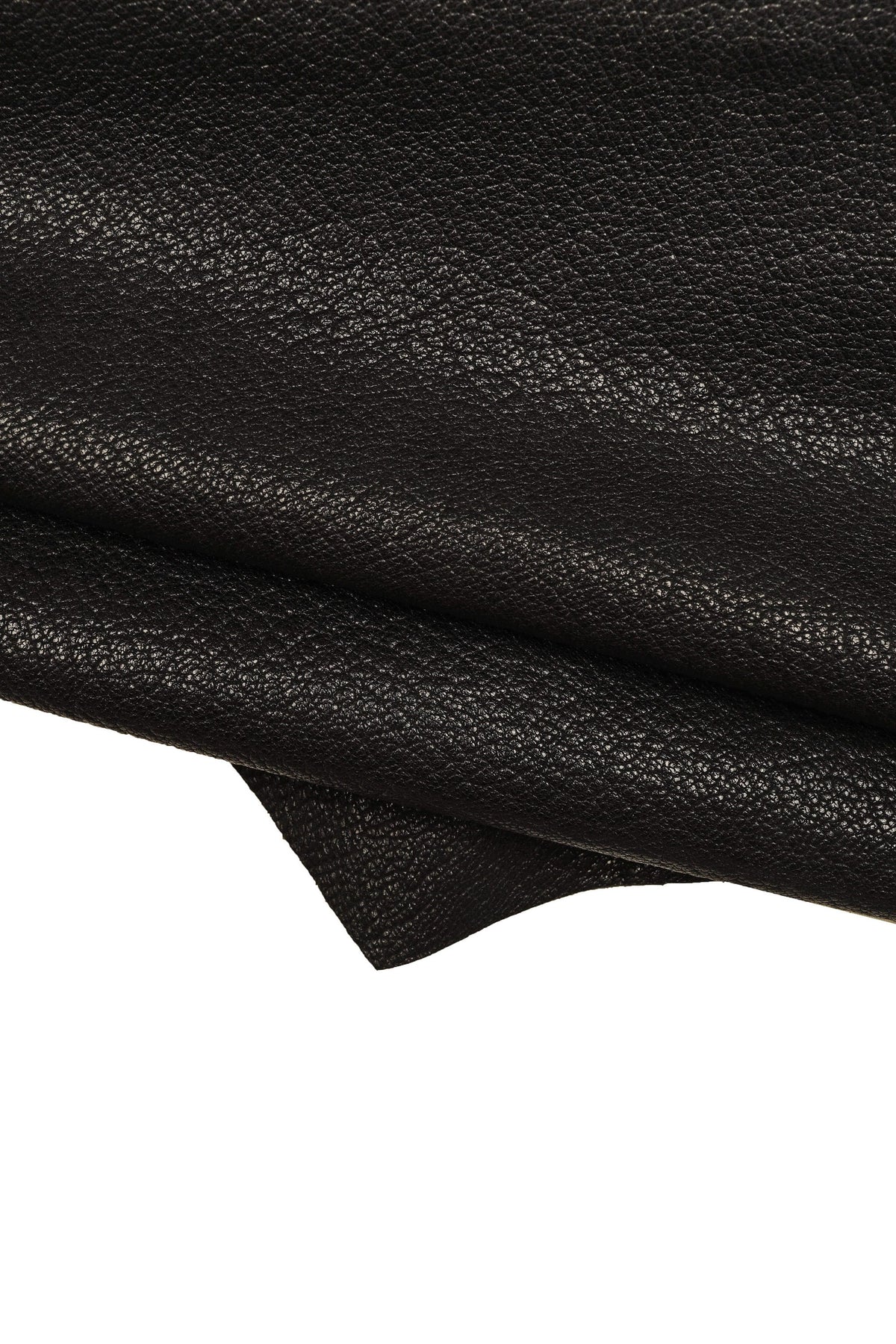 Black Soft Grain Leather Hide, Premium Black Textured Goatsk, light Grain leather for Leathercraft, La Garzarara B15023-TB La Garzarara