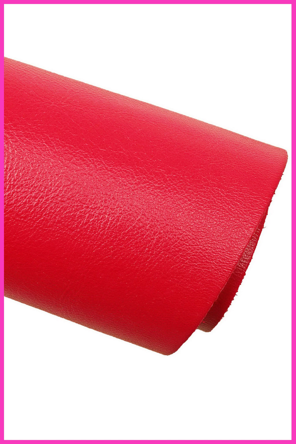 FUCHSIA leather hide, dark pink full grain cowhide with soft pebble grain, sporty grainy calfskin, 1.5 - 1.6 mm B15090-TU La Garzarara
