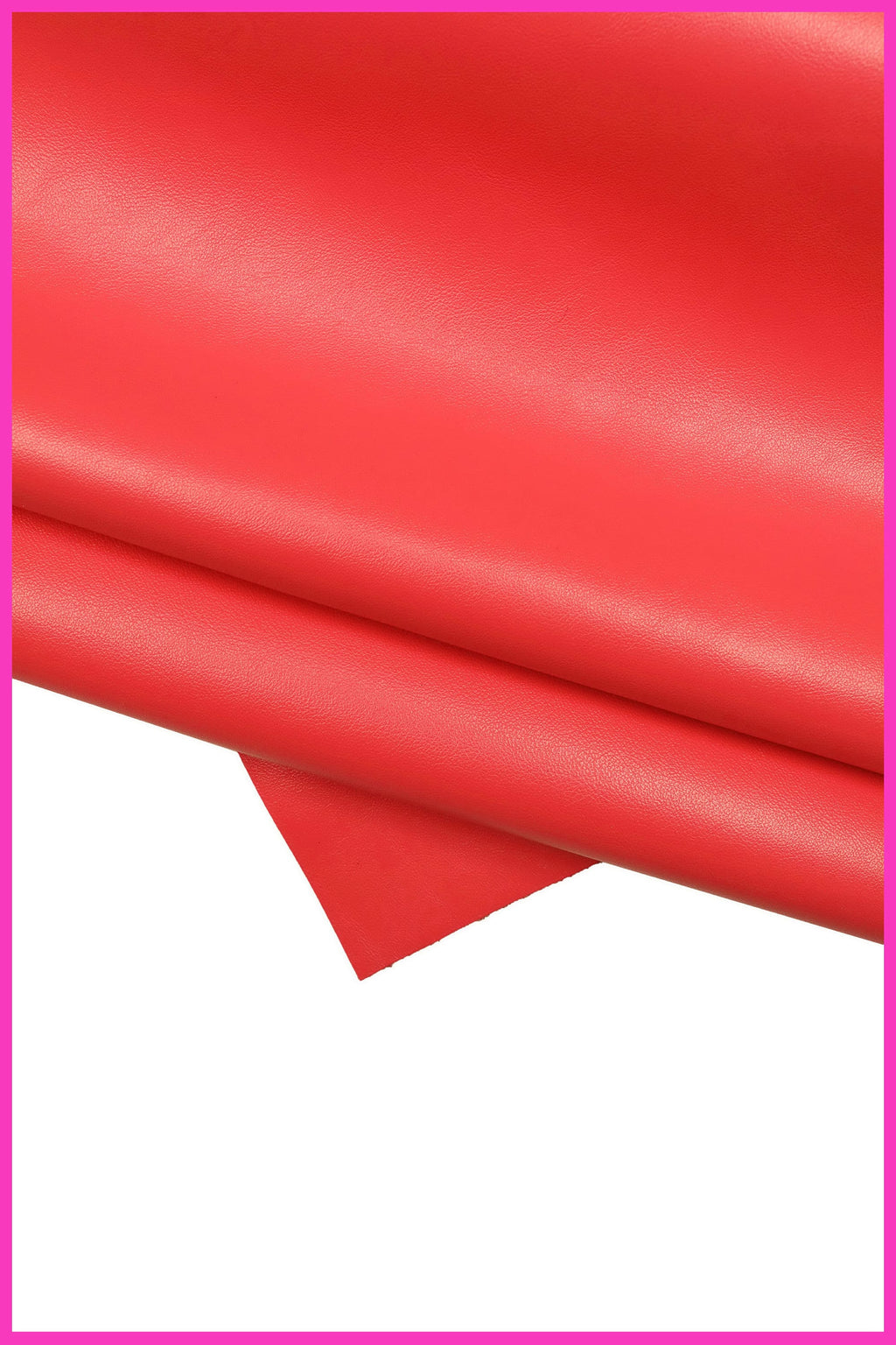 Dark Pink Fuchsia Leather Hide – Soft Pebble Grain Full Grain Cowhide for Handmade Bags and Leathercraft B15091-TU La Garzarara