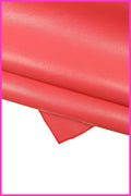 Dark Pink leather hide, soft glossy cowhide, light fuchsia classic calfskin B15118-TU La Garzarara