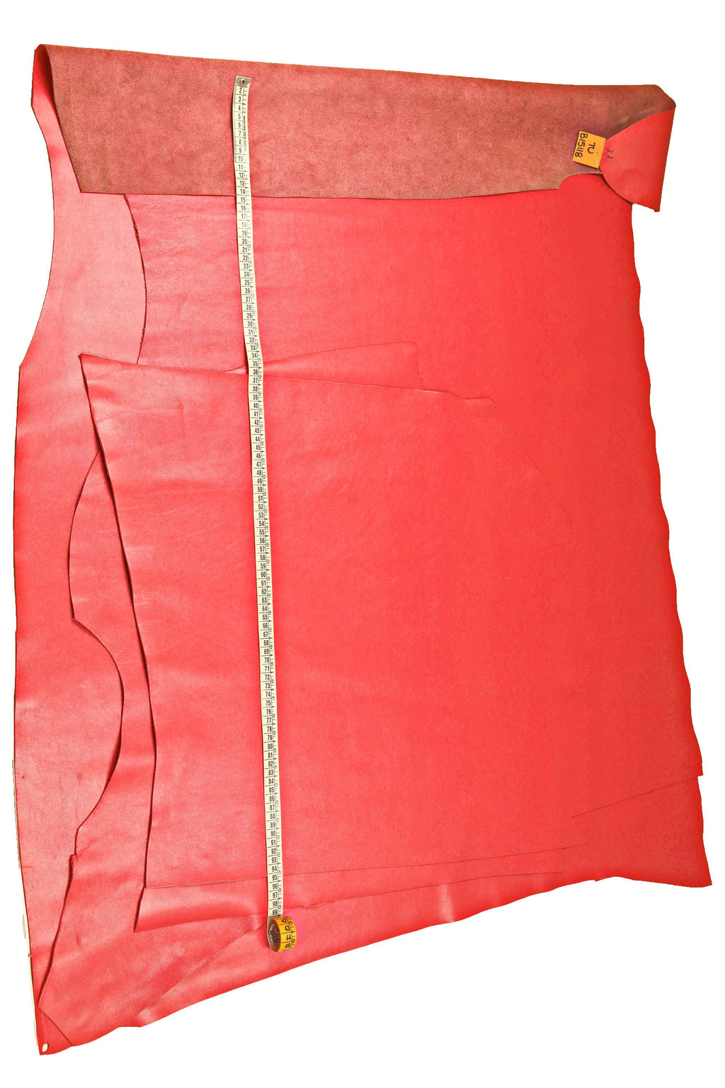 Dark Pink leather hide, soft glossy cowhide, light fuchsia classic calfskin B15118-TU La Garzarara