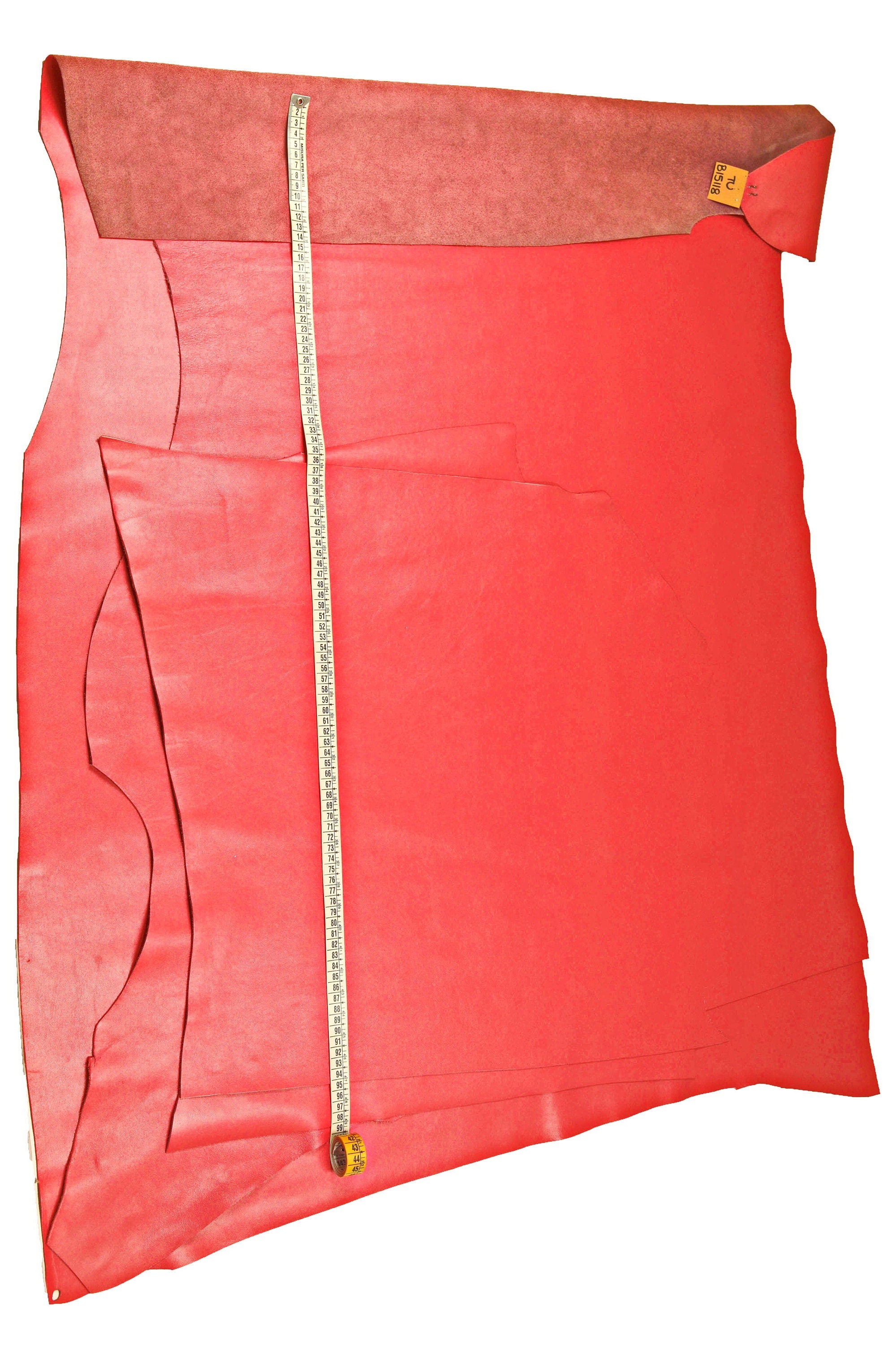 Dark Pink leather hide, soft glossy cowhide, light fuchsia classic calfskin B15118-TU La Garzarara