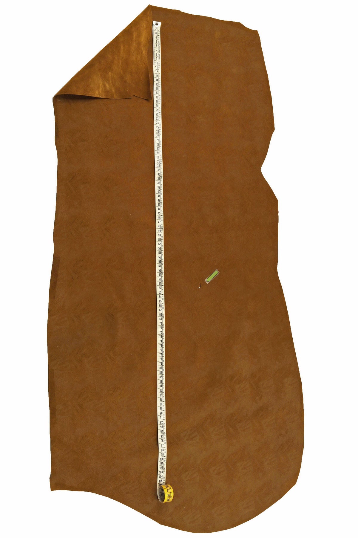 Soft Suede Cowhide with Abstract Print, Brown Vintage Leather Supplies B15177-VT La Garzarara