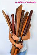 Brown Leather Bundle, Cognac, Camel & Tobacco Leather Hides, Assorted Full Leather Skins for crafting