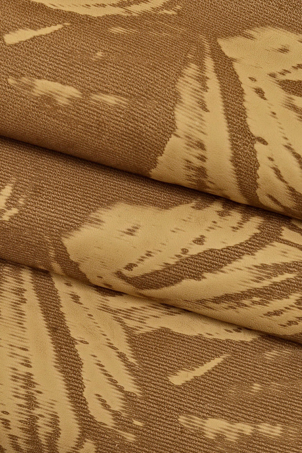 BROWN BEIGE sporty leather hide, vintage printed cowhide, matt calfskin, medium softness B15175-ST La Garzarara