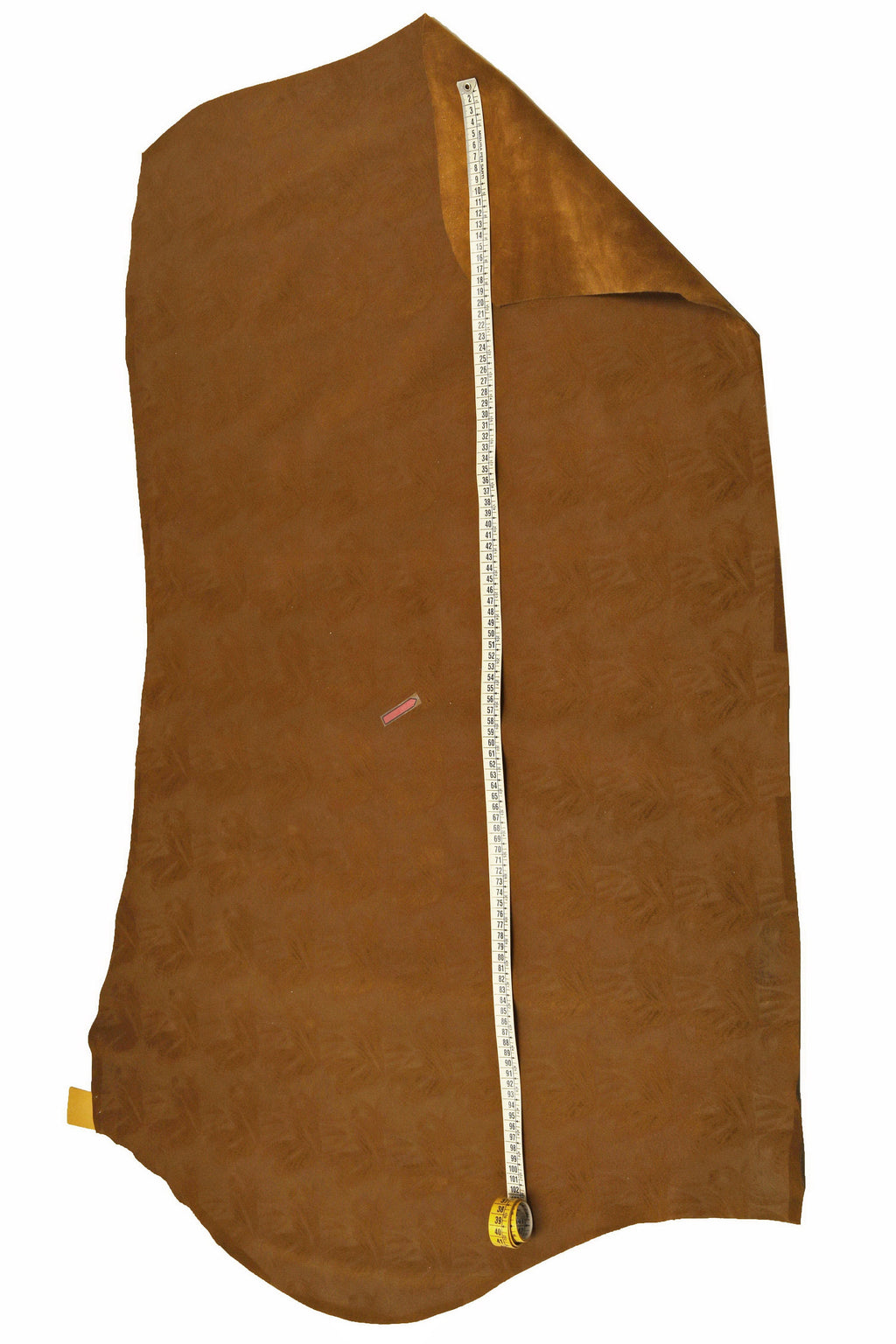 Soft Suede Cowhide with Abstract Print, Brown Vintage Leather Supplies B15177-VT La Garzarara
