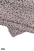 Luxurious Leopard and Cheetah Suede Skins, Smoky Grey with Lilac Accents, Premium Quality B15402-ST La Garzarara