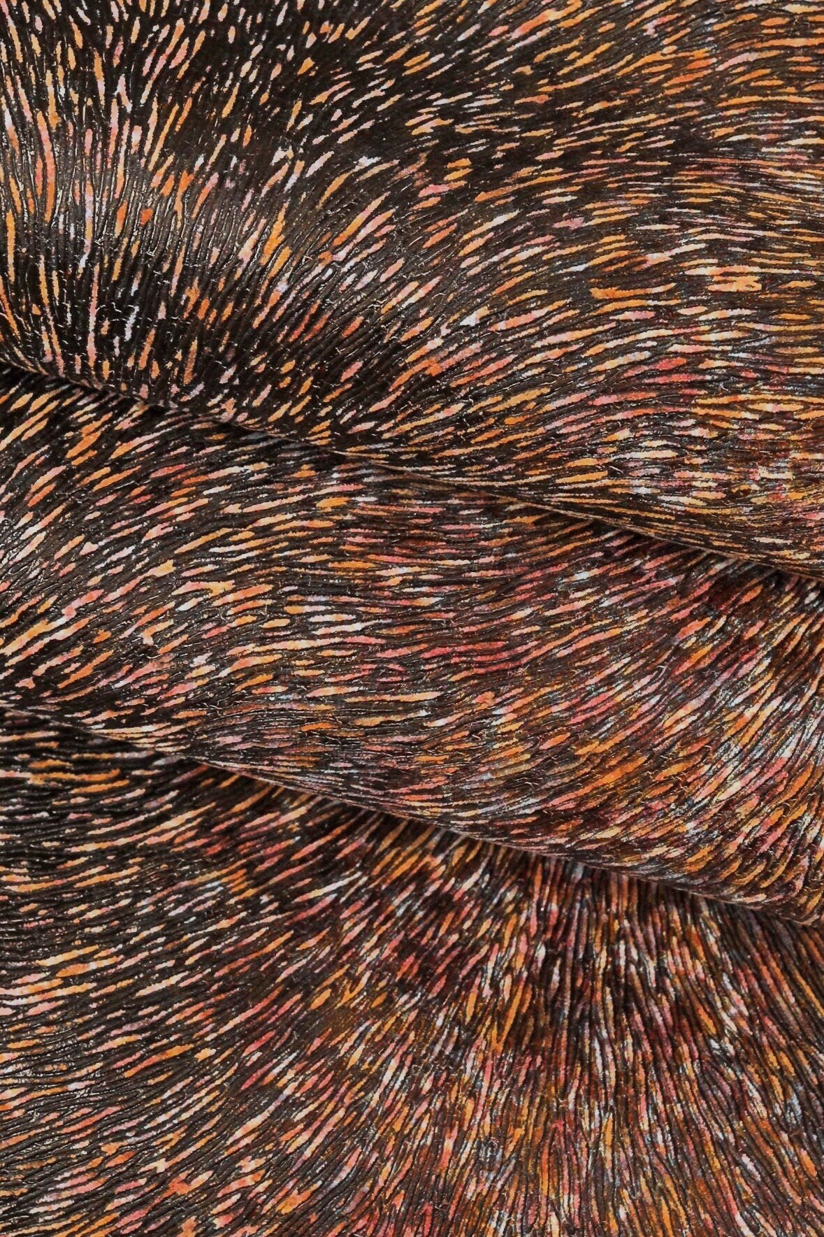 MULTICOLOR hair on print leather hide, animal print colored cowhide, pony textured matt calfskin medium softness B15517-ST La Garzarara