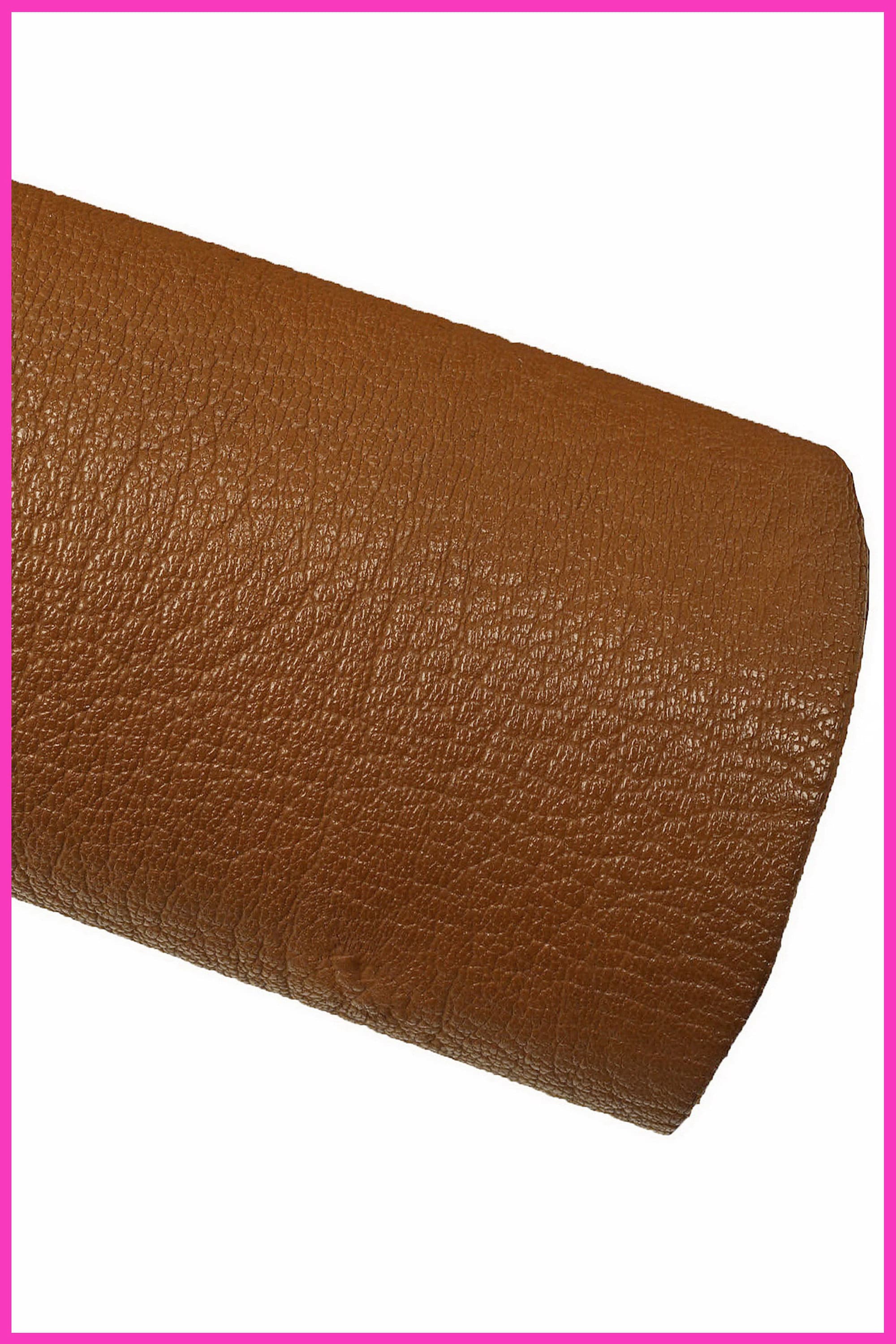 Soft dark brown grained goatskin leather SKIN hide, glossy fine grain goat leather for bags and accessories, B15766-TU La Garzarara