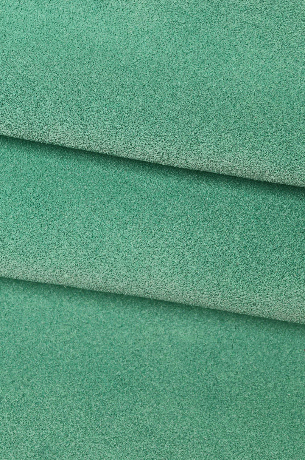 Emerald suede leather hide, aquamarine suede textured cowhide, aqua green skin B15777-TU La Garzarara