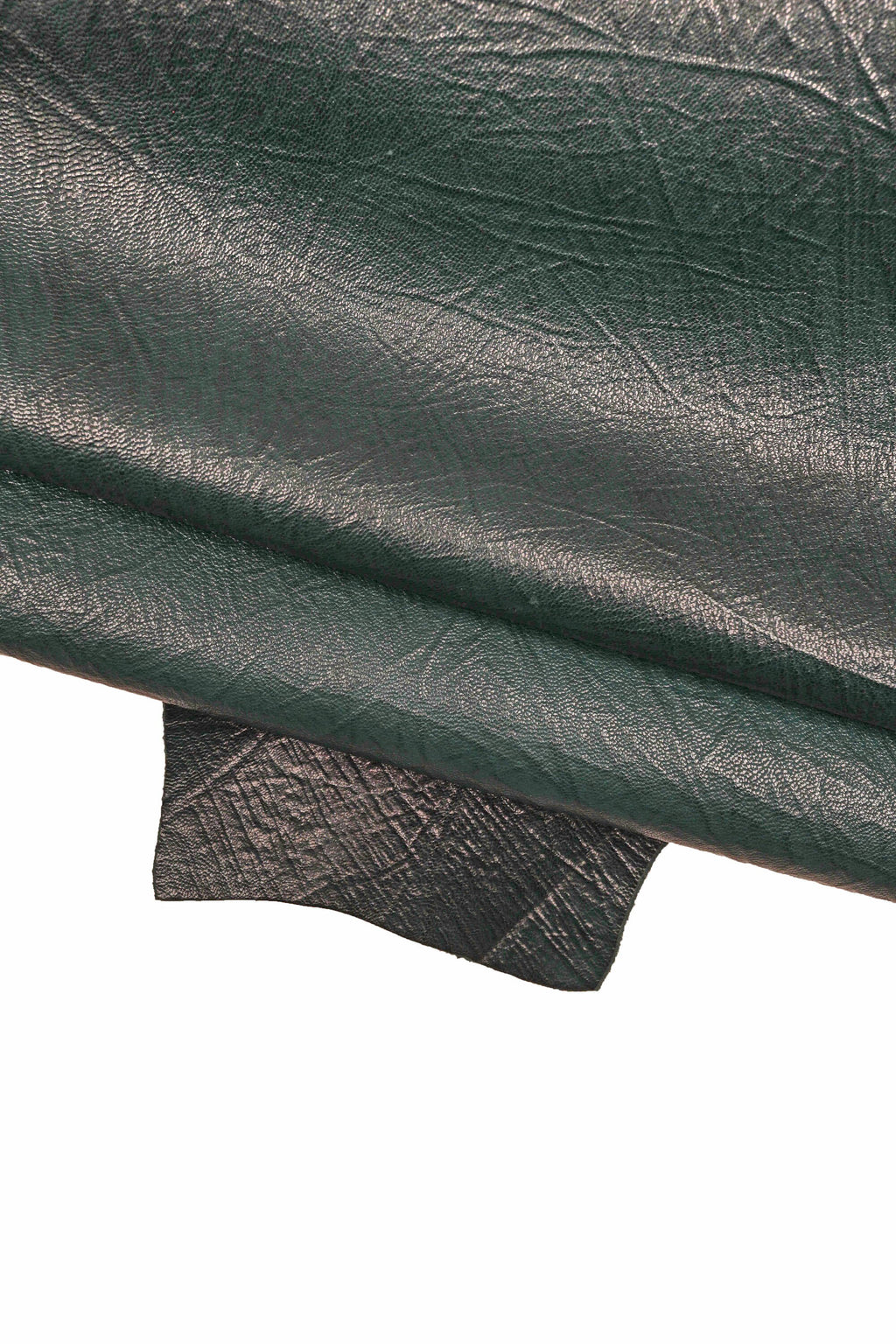 Various Wrinkled Vintage Leather Hides, Sporty Embossed Goatskin, Soft Textured Skins B15596-VT La Garzarara