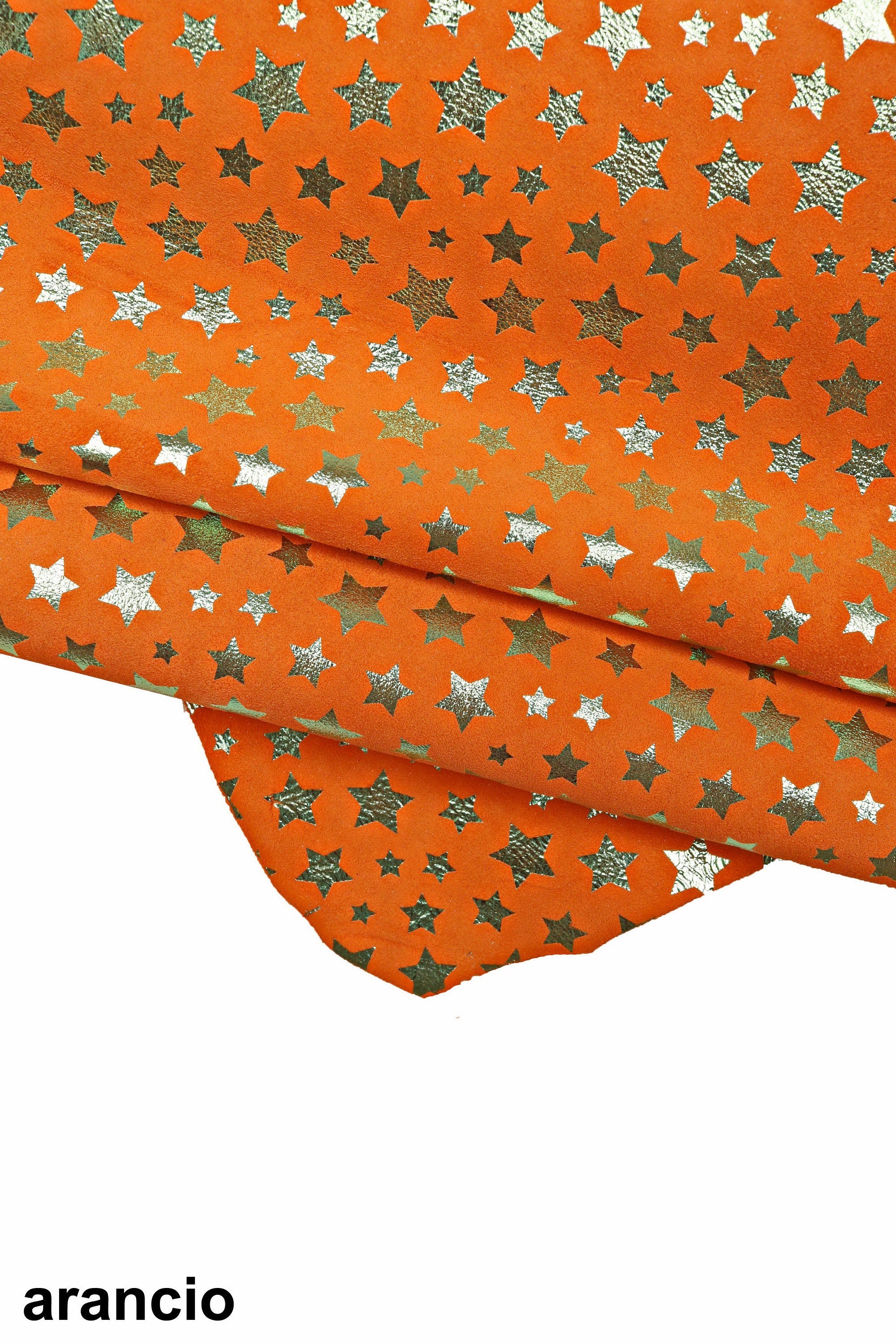 STAR textured suede skins, metallic printed leather skin, soft metallic pattern on hide, 5 colors available B15913-MT(ST)