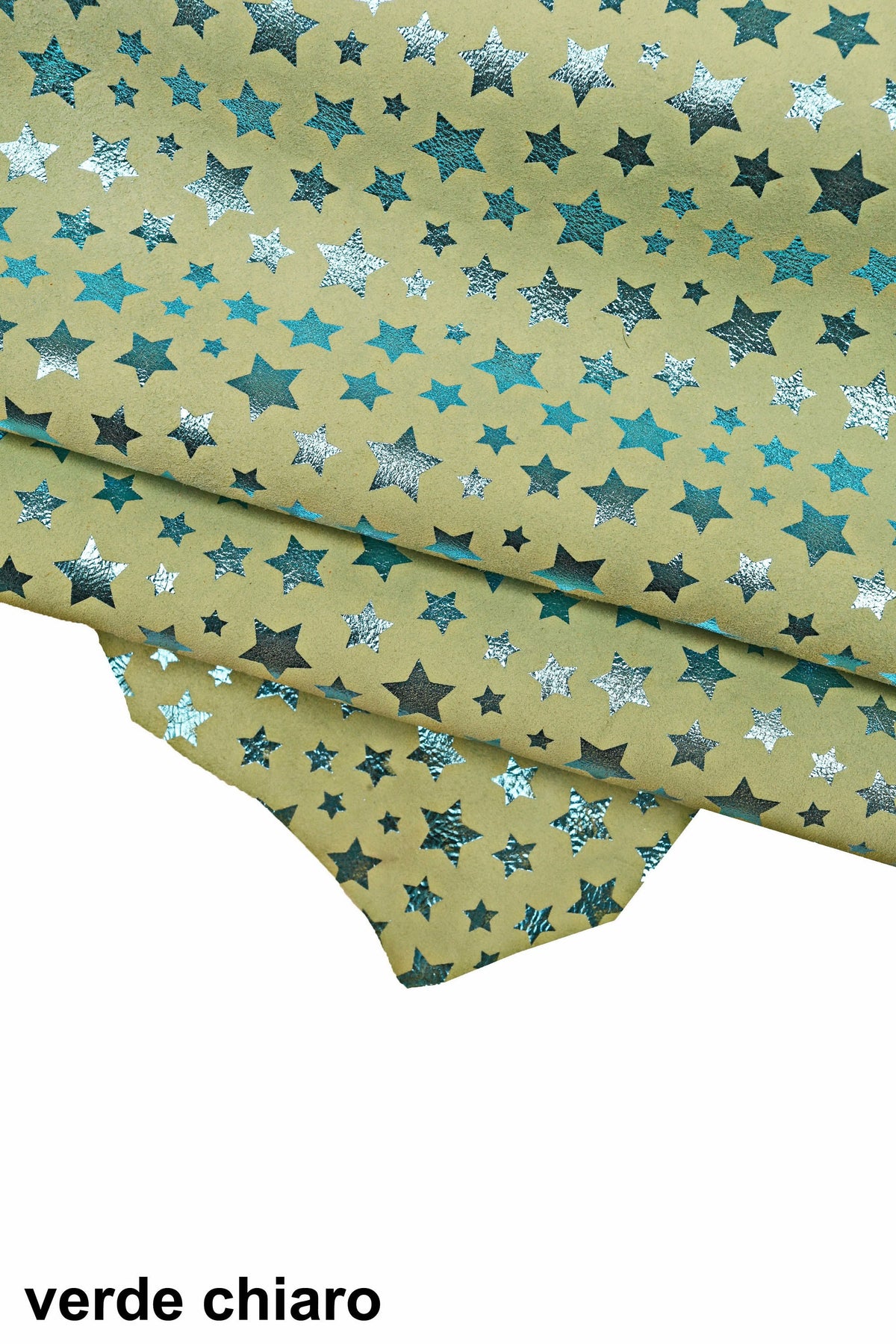 STAR textured suede skins, metallic printed leather skin, soft metallic pattern on hide, 5 colors available B15913-MT(ST)