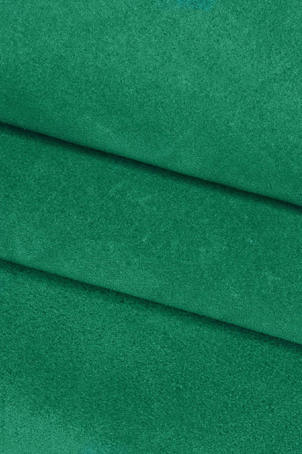 Emerald Green SUEDE leather skin, soft Green cow suede hide B15896-TU La Garzarara