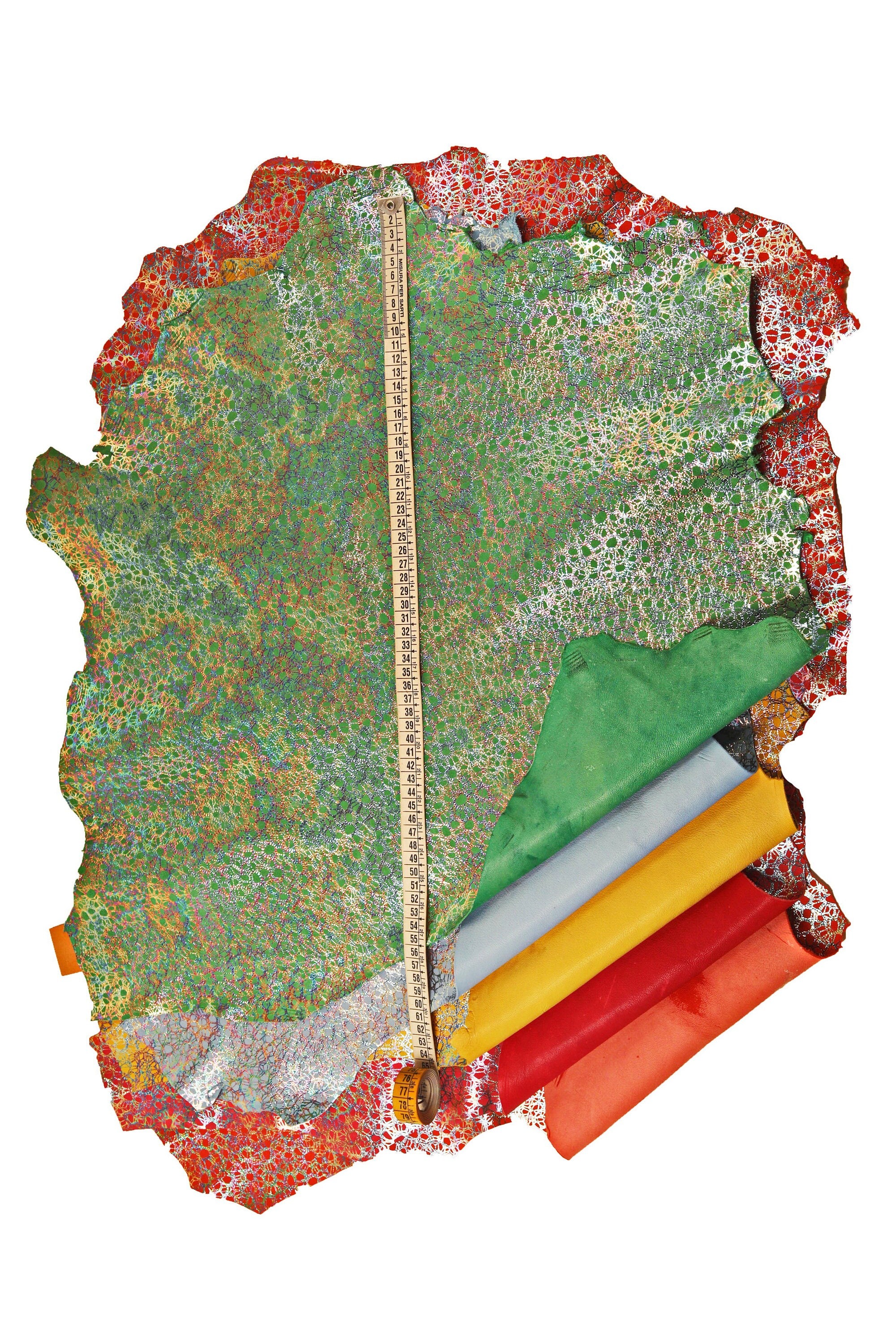 IRIDESCENT metallic leather skin, colorful suede goatskin, bright and soft skin B15908-MT(ST) La Garzarara