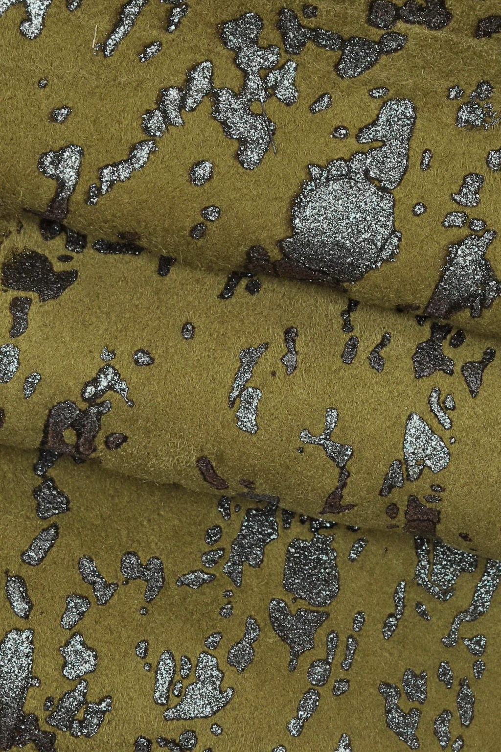 Printed SUEDE goatskin, gliitered spalsh print on leather skin, soft hide with abstract print B15844-MT(ST) La Garzarara