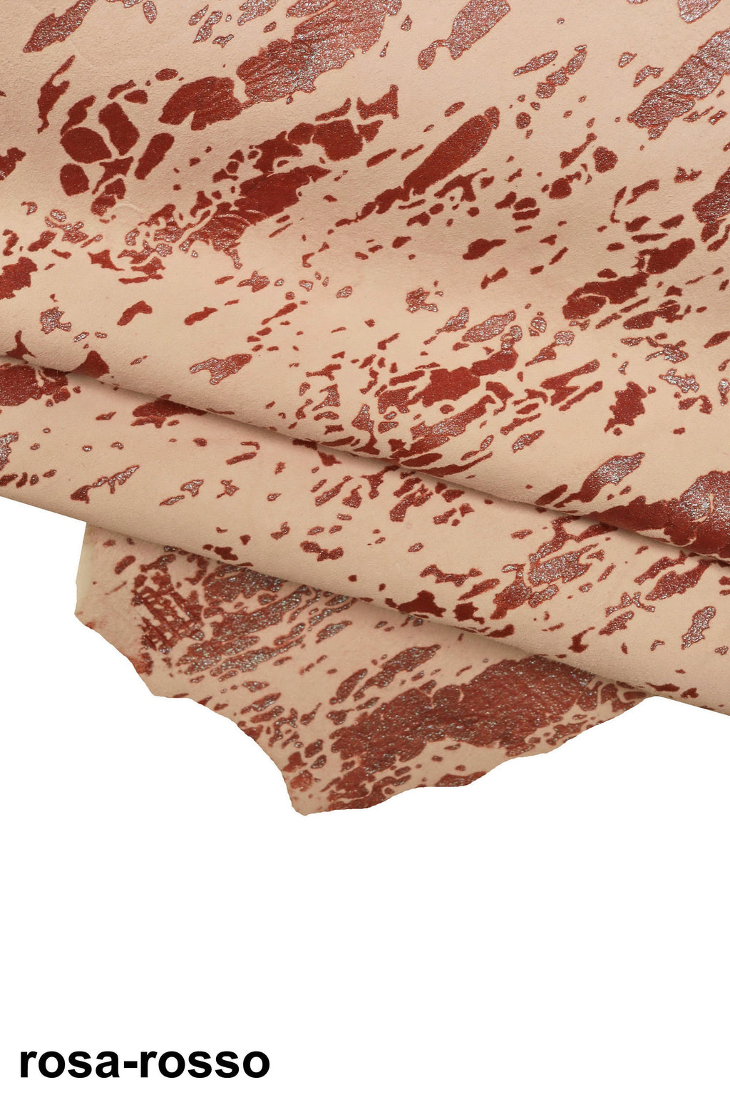 Printed SUEDE goatskin, gliitered spalsh print on leather skin, soft hide with abstract print B15844-MT(ST) La Garzarara