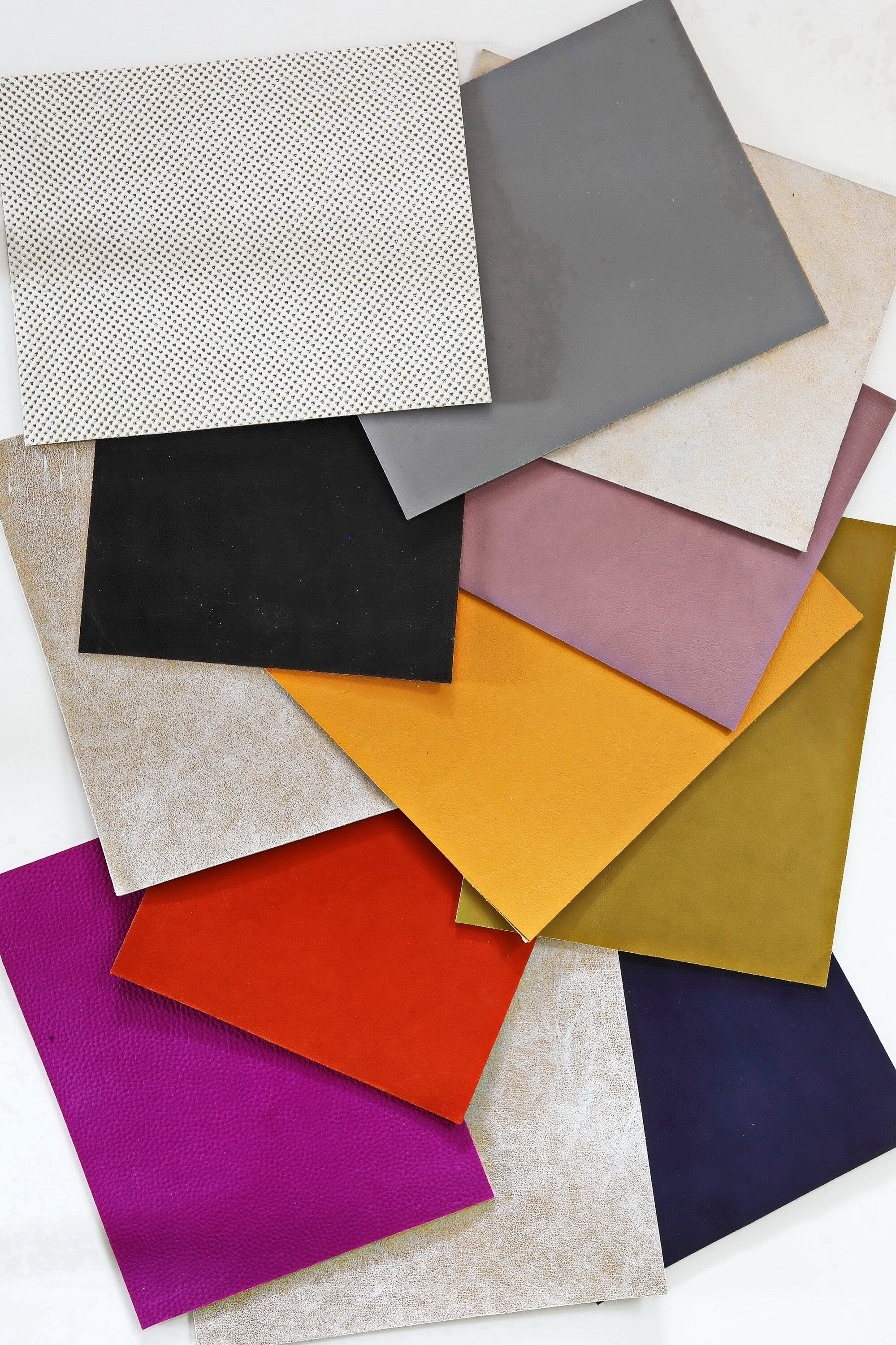 Cork Leather Sheets – 10 Mixed Printed Panels – Cork Bonded to Real Leather Backing – Craft & Bag MaterialB155/SGH La Garzarara