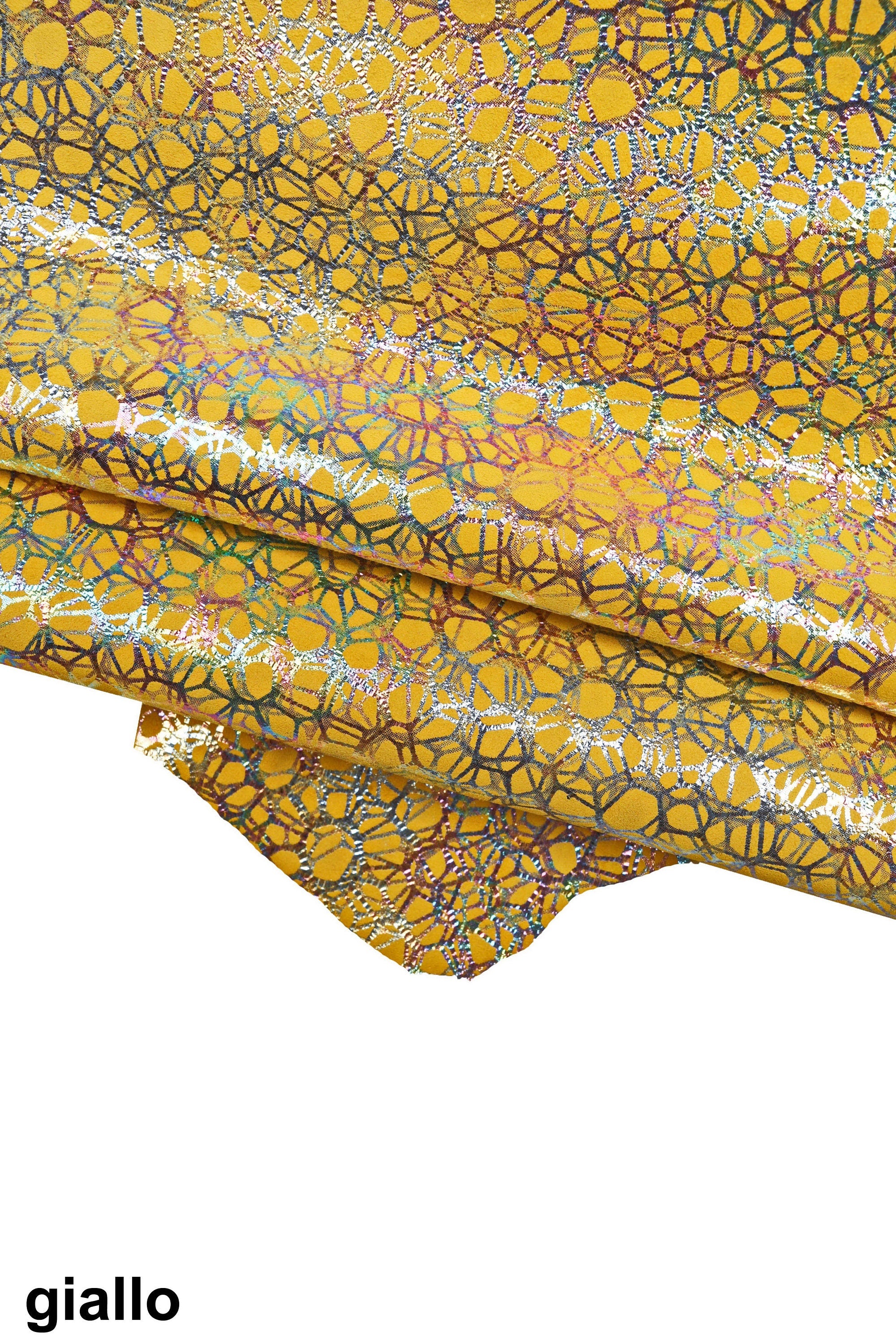 IRIDESCENT metallic leather skin, colorful suede goatskin, bright and soft skin B15908-MT(ST) La Garzarara