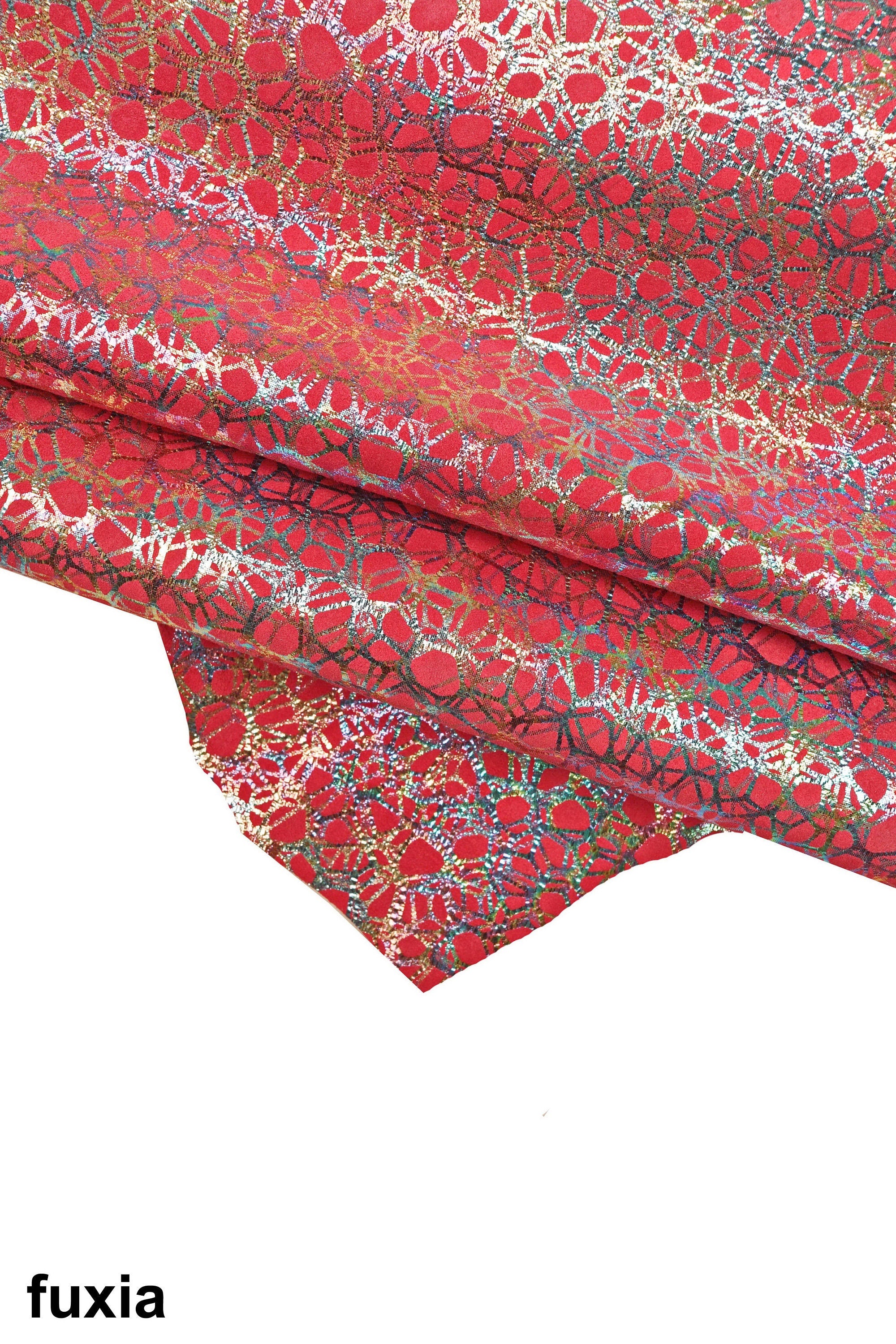 IRIDESCENT metallic leather skin, colorful suede goatskin, bright and soft skin B15908-MT(ST) La Garzarara