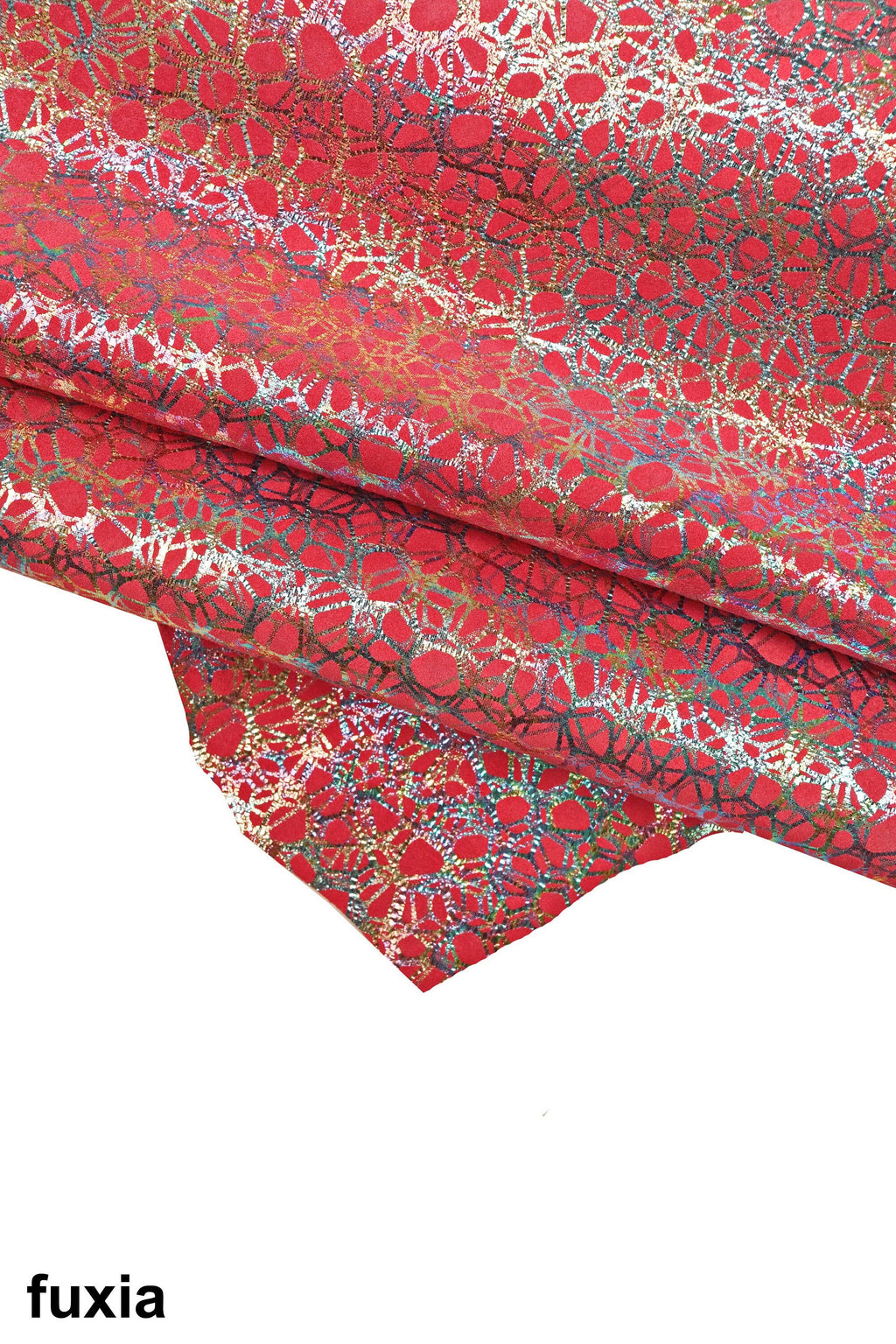 IRIDESCENT metallic leather skin, colorful suede goatskin, bright and soft skin B15908-MT(ST) La Garzarara