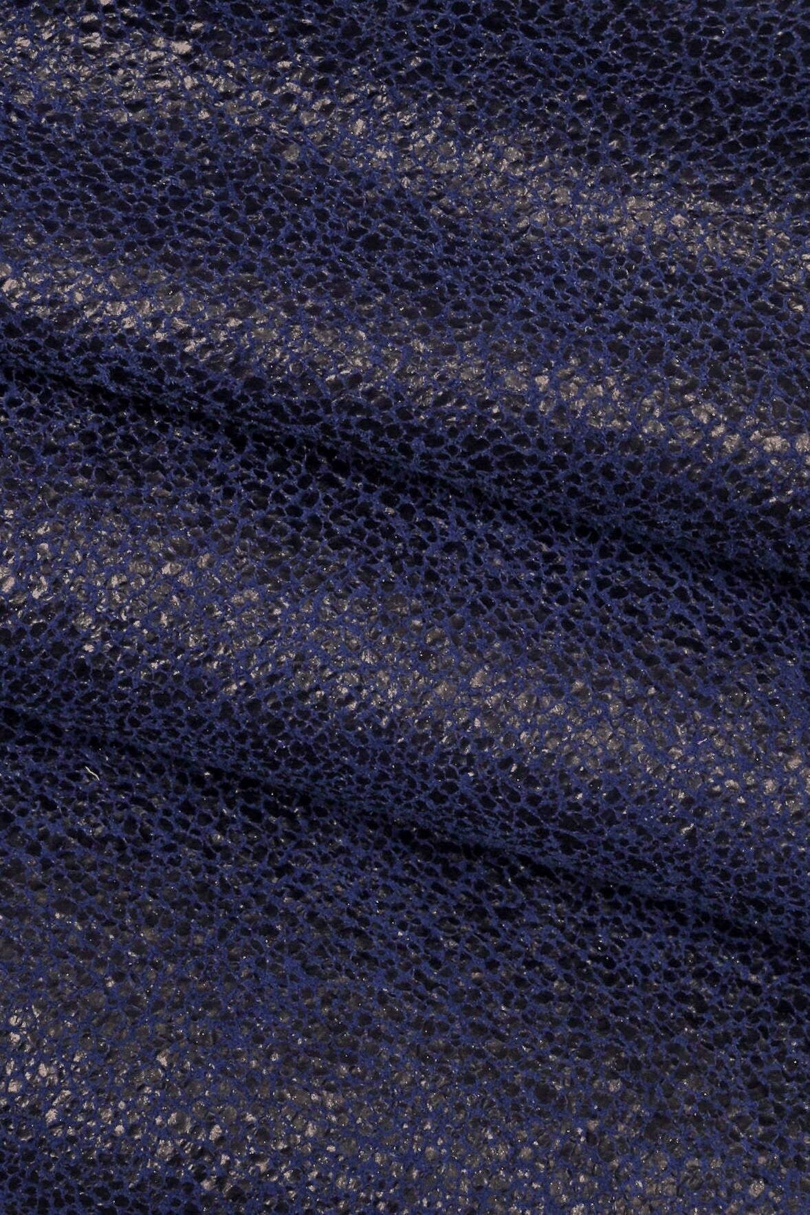 Crackle PRINTED leather skin, brown burgundy green and blue textured suede goatskin crack pattern on sporty soft hide B15955-ST La Garzarara