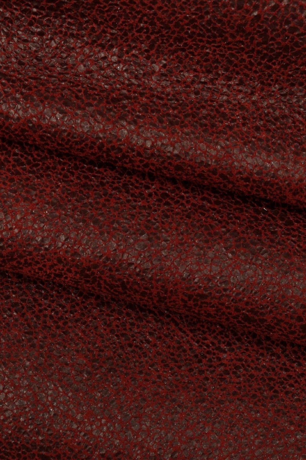 Crackle PRINTED leather skin, brown burgundy green and blue textured suede goatskin crack pattern on sporty soft hide B15955-ST La Garzarara